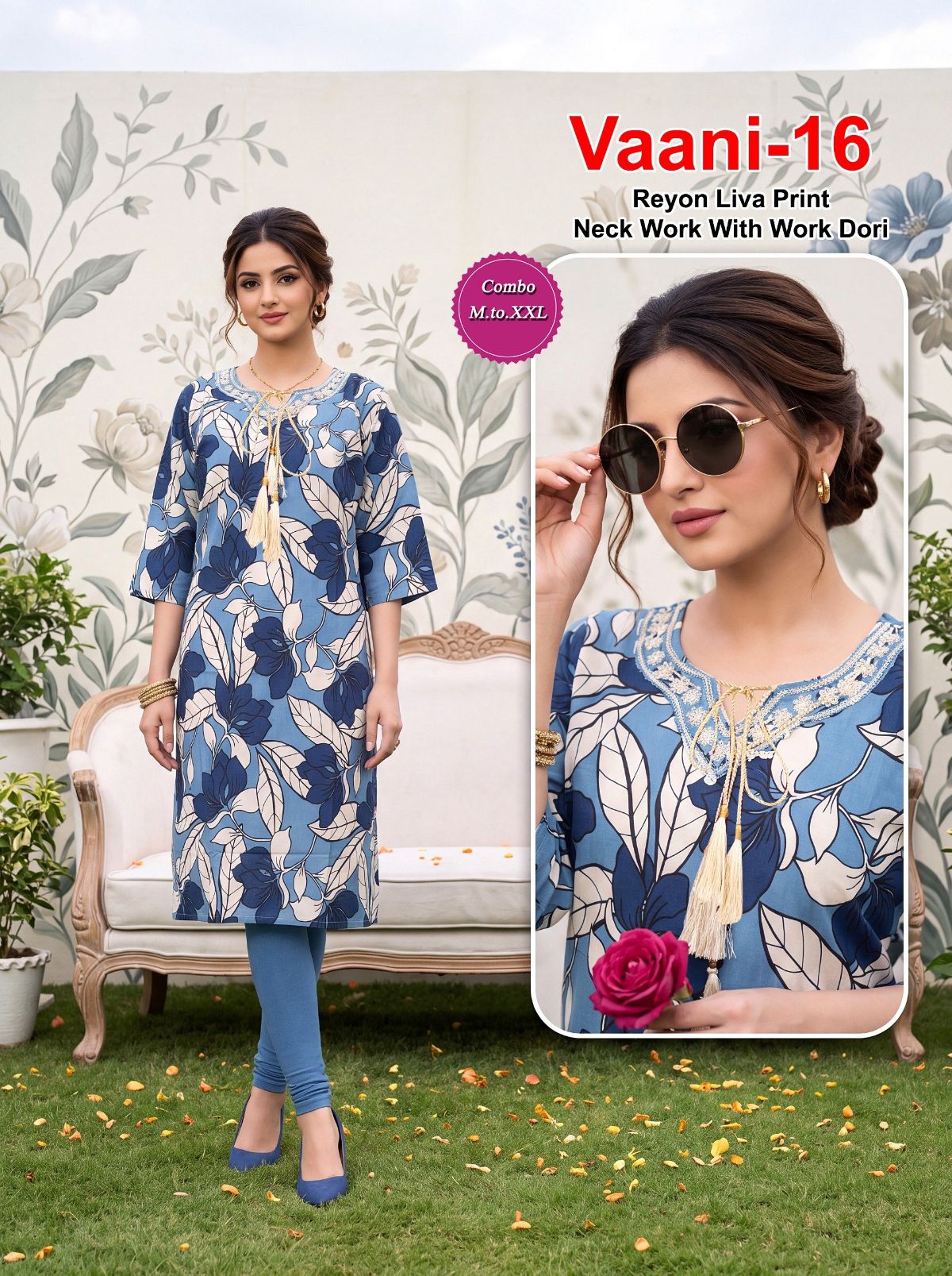 Shree Surbhi Women's Rayon Print with Dori-  Vaani-16