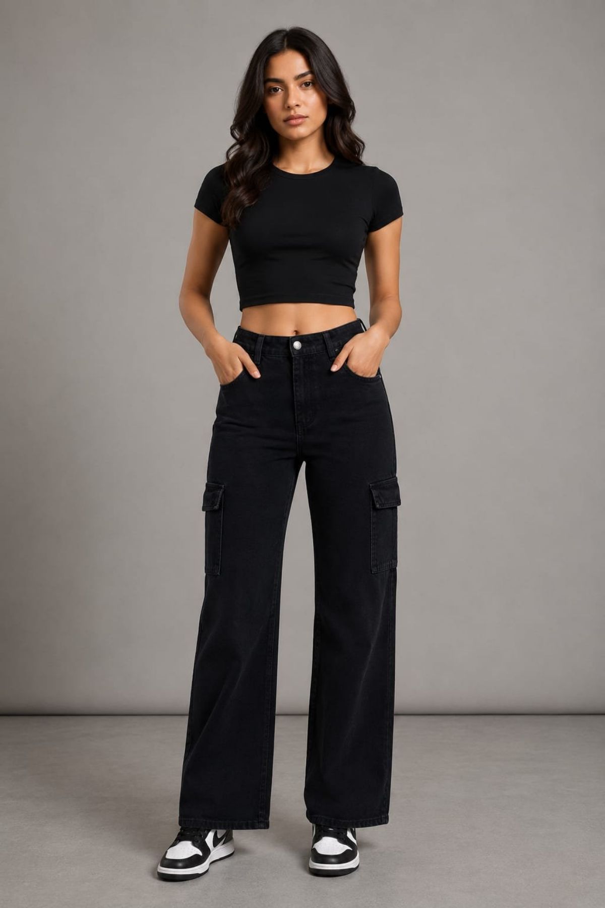 Women's Six Pockets Cargos - Yi66