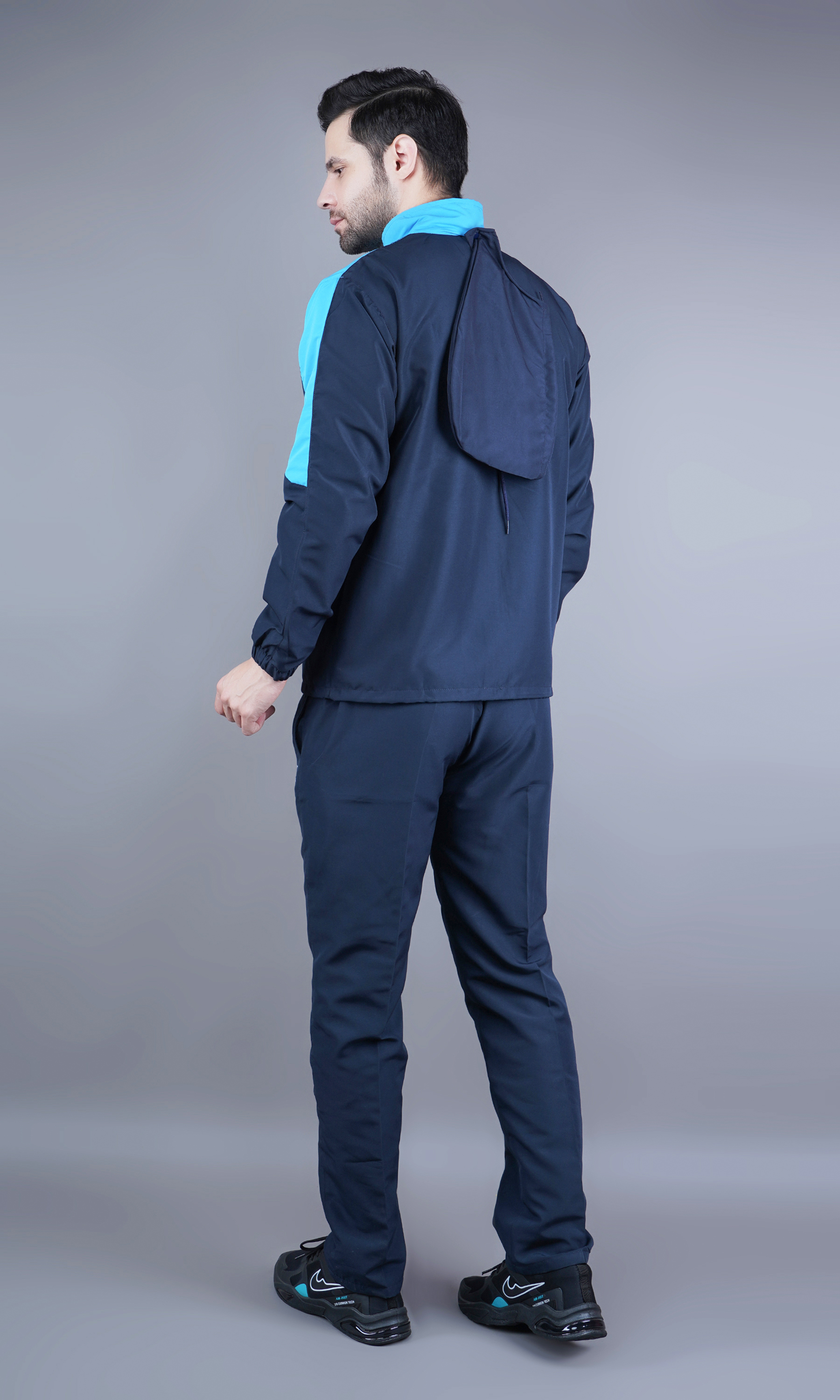 Men's Tracksuit  471A-Navy/Cyan-3XL-TZ