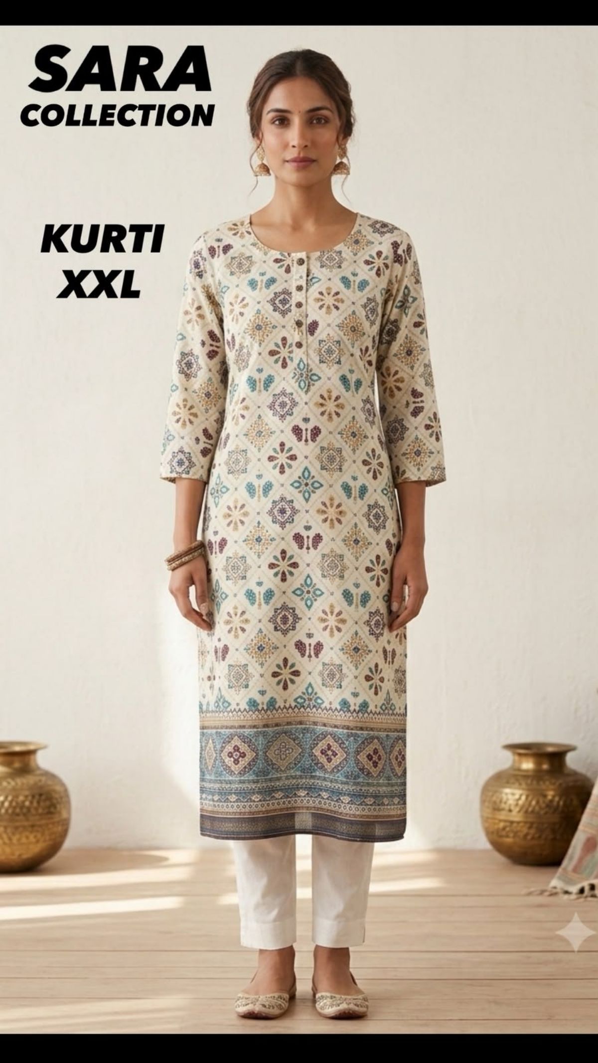 Women's Printed Cotton Kurti
