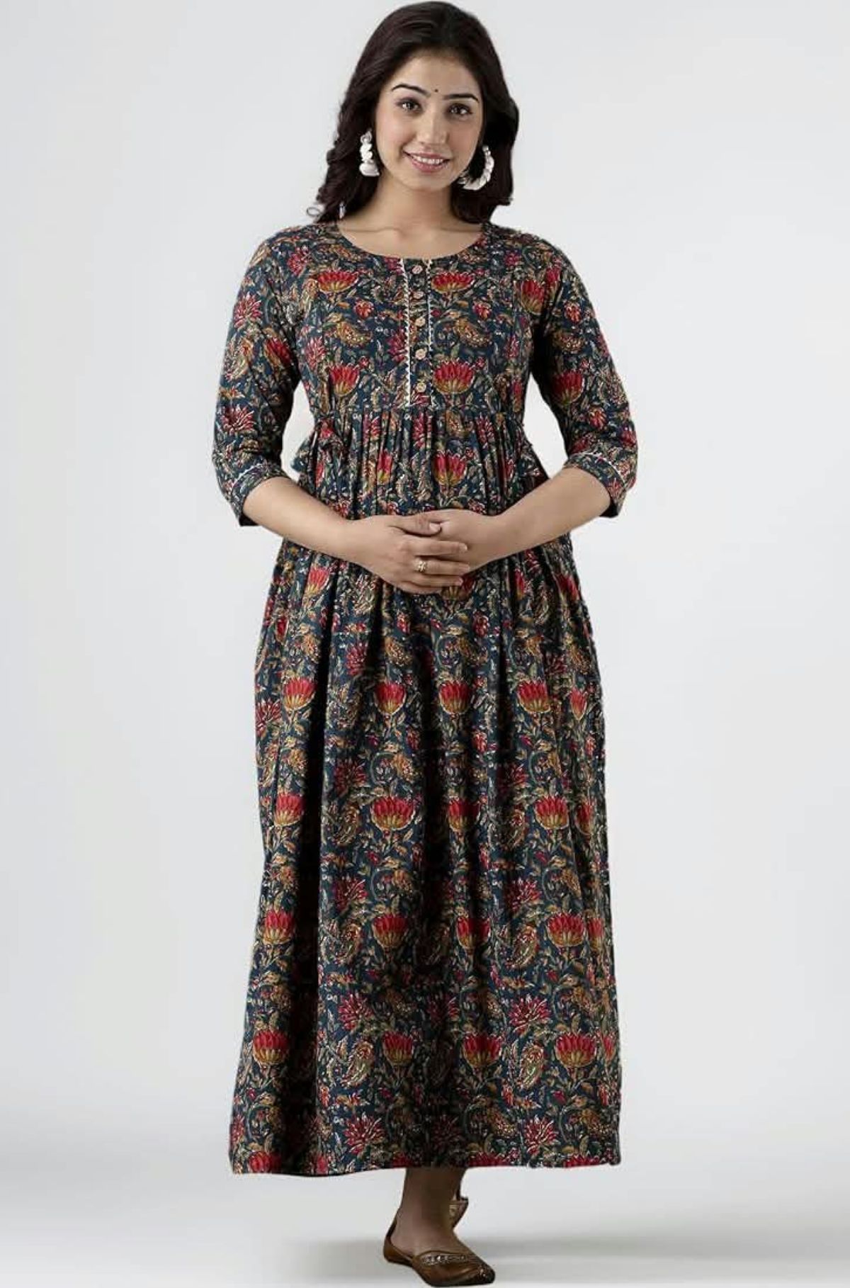 Women's Rayon Printed Gown