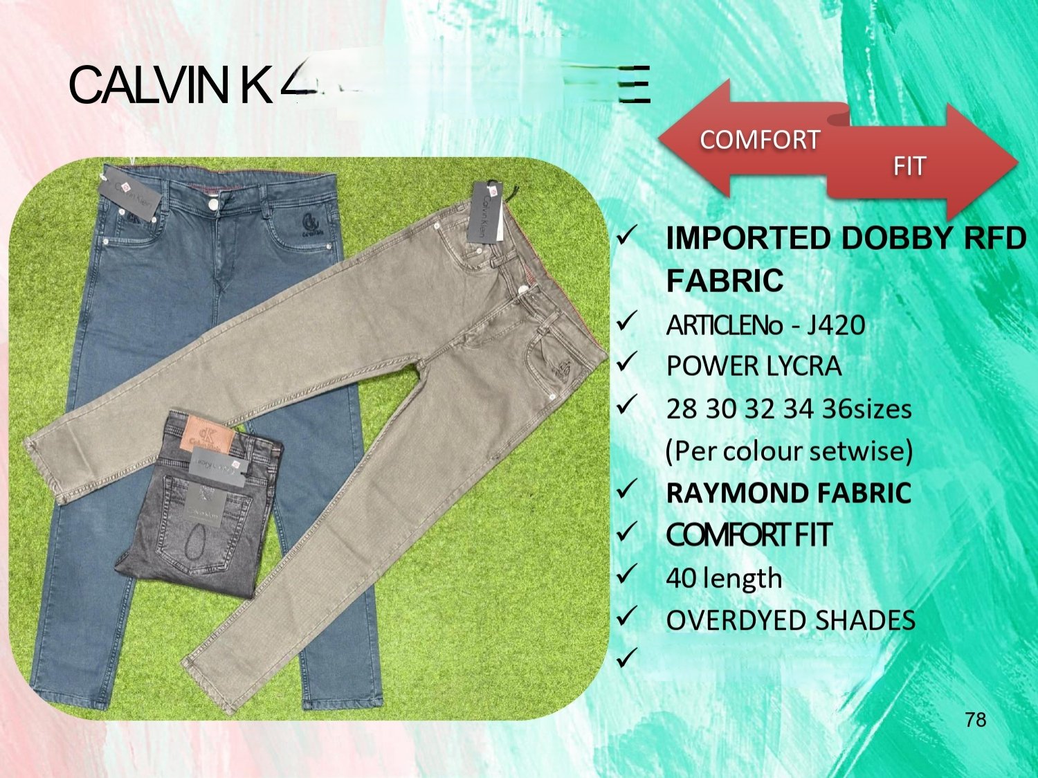 Men's Denim Jeans- CALVIN K