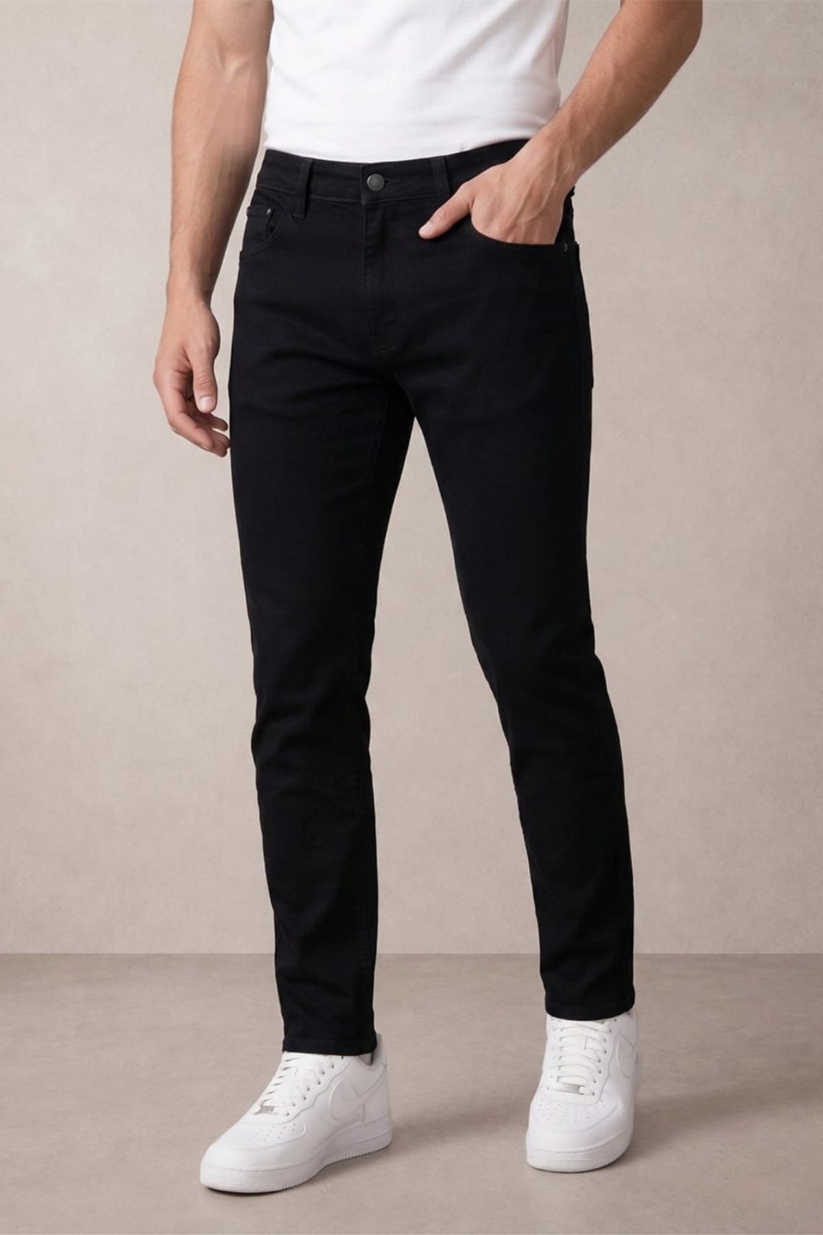 Updry Men's Polly  Black Jeans