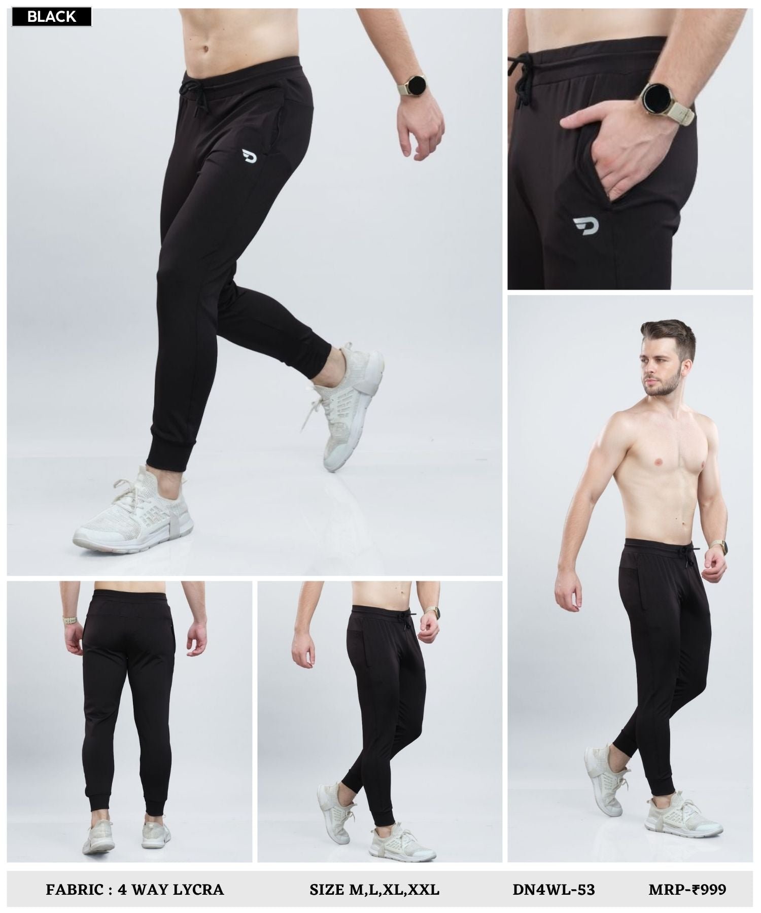Imported 4way Taiwan Lycra Lower ( 280 GSM)