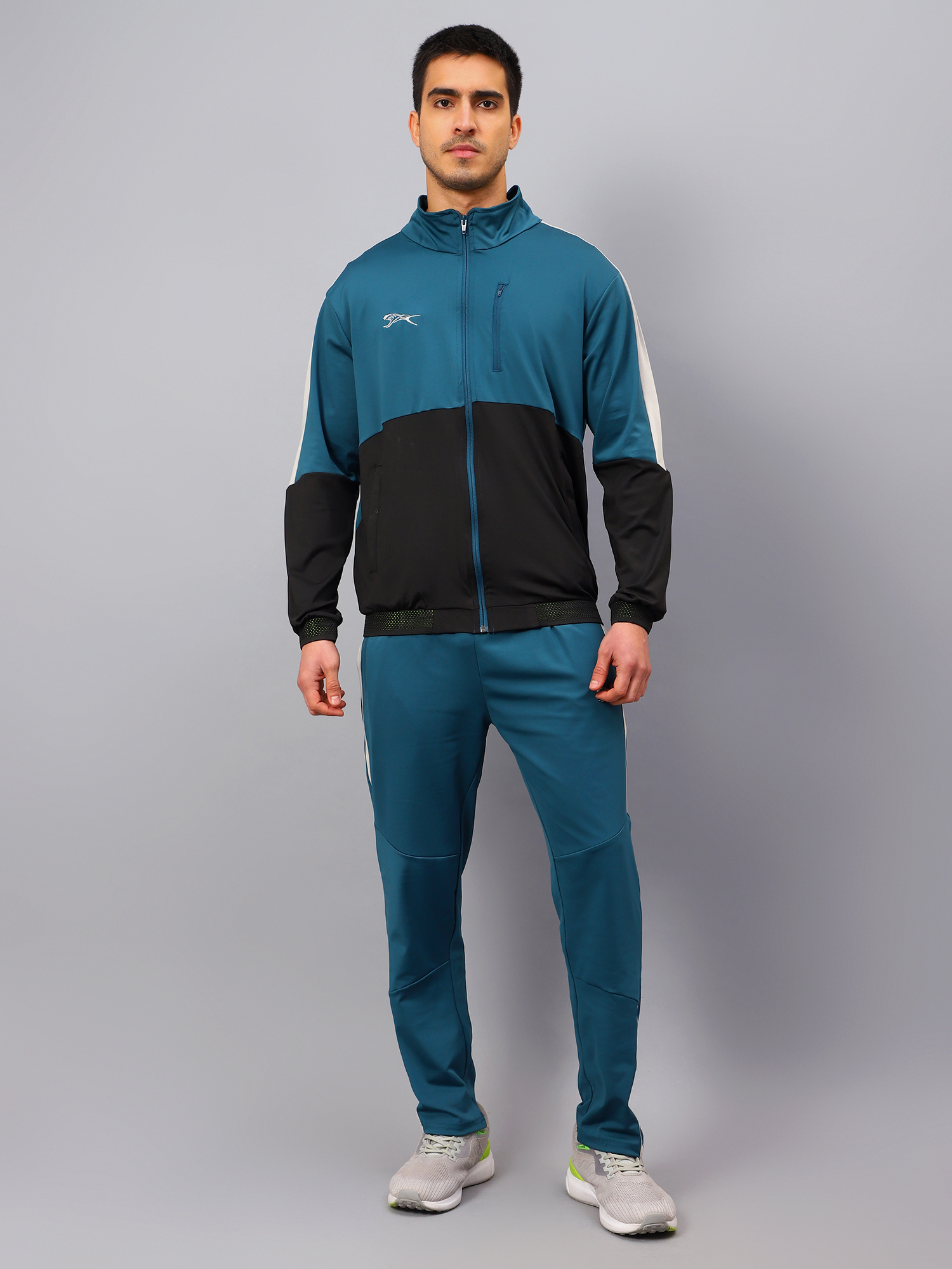 Men's Tracksuit  SNTSW104M
-Air Force/Black/Light Grey-L