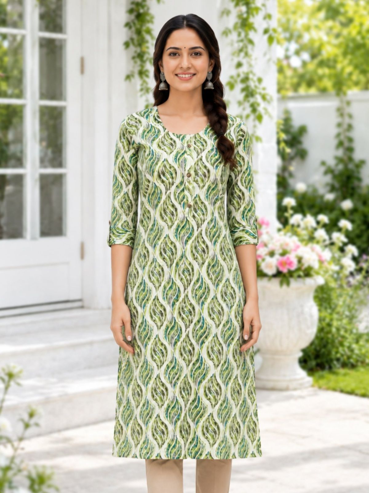Women's Printed Cotton Kurti