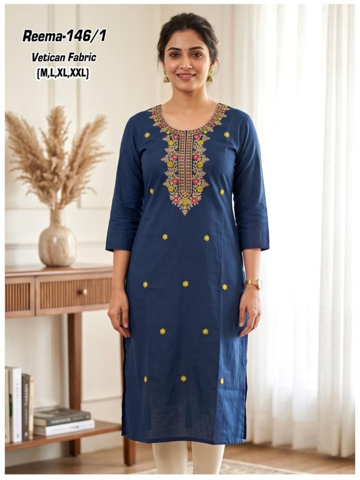 Women's Ethnic Wear Vetican Straight Kurti Reema-146/2