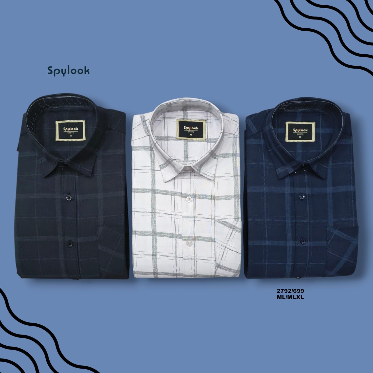 ML CREATION SPYLOOK CHECK SHIRTS 2792