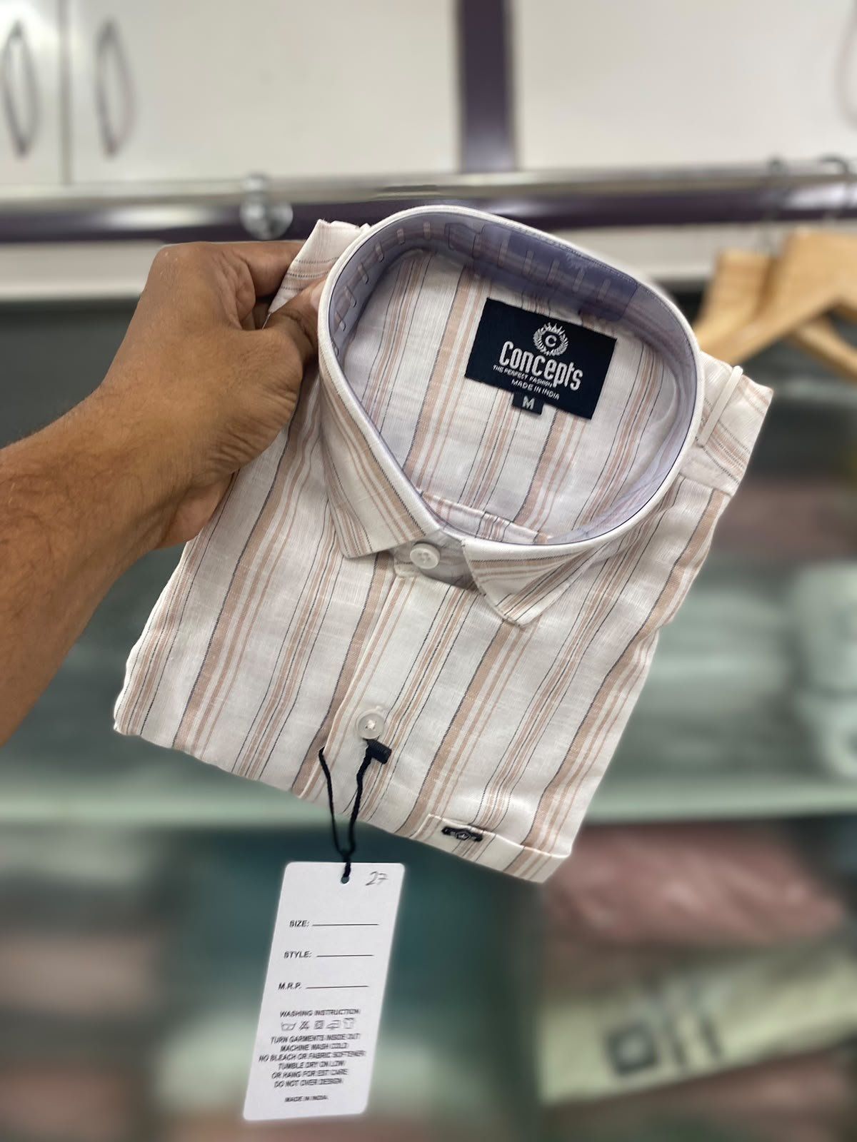 Concepts Men's Shirts Cotton Linen
