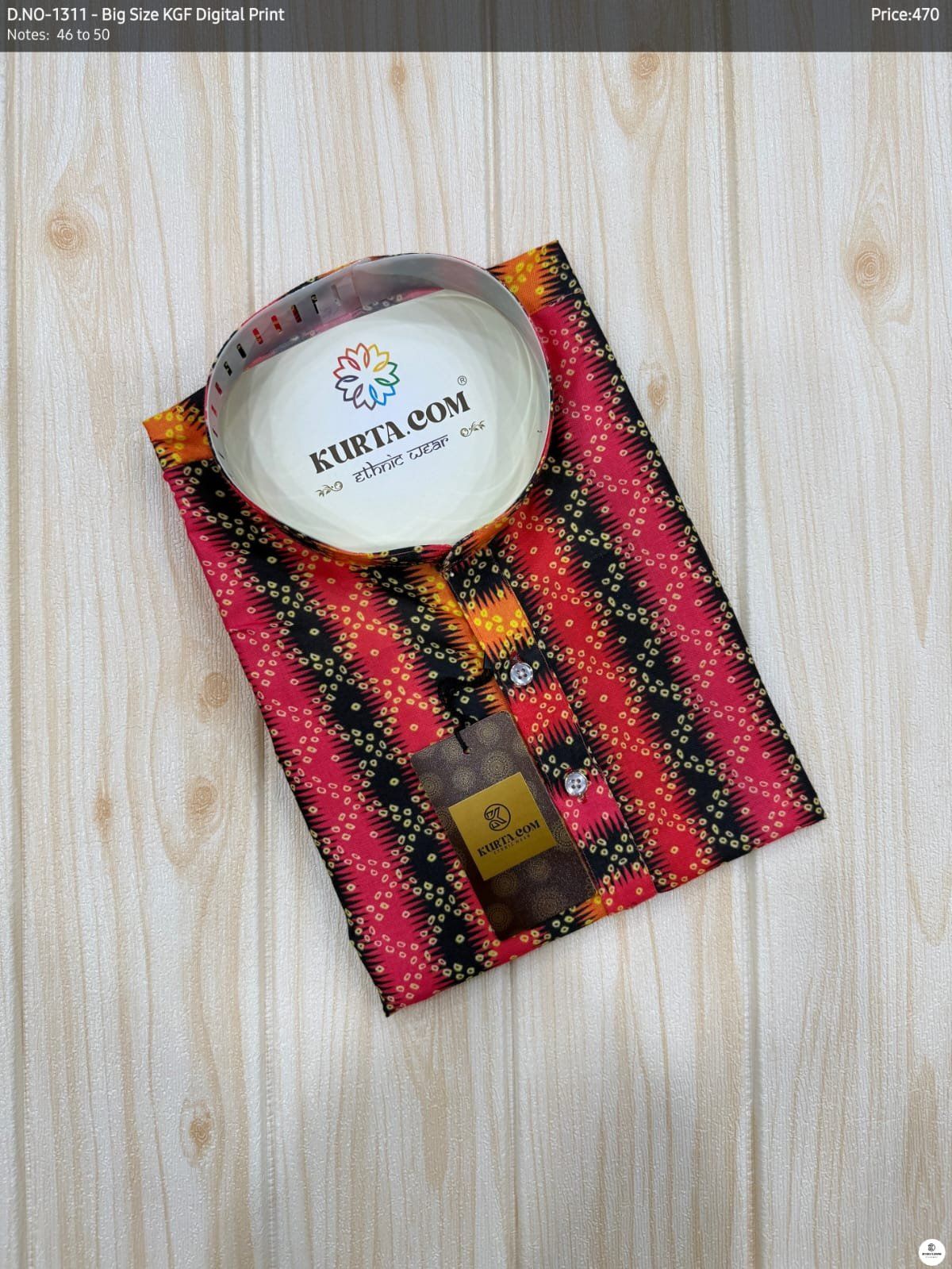 KGF Digital Print Kurta Only-1311