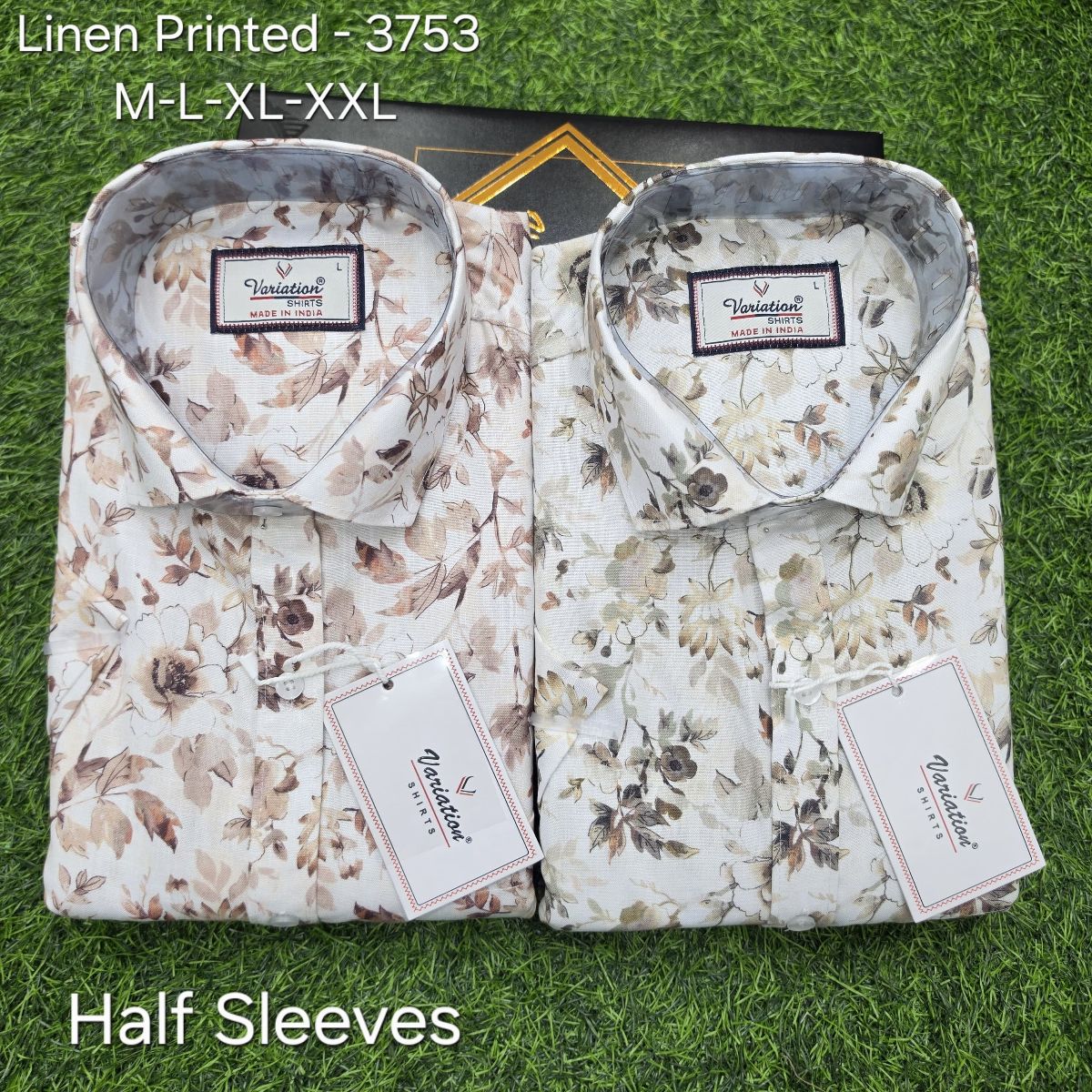 Variation Linen Printed Men's Shirts- 3753