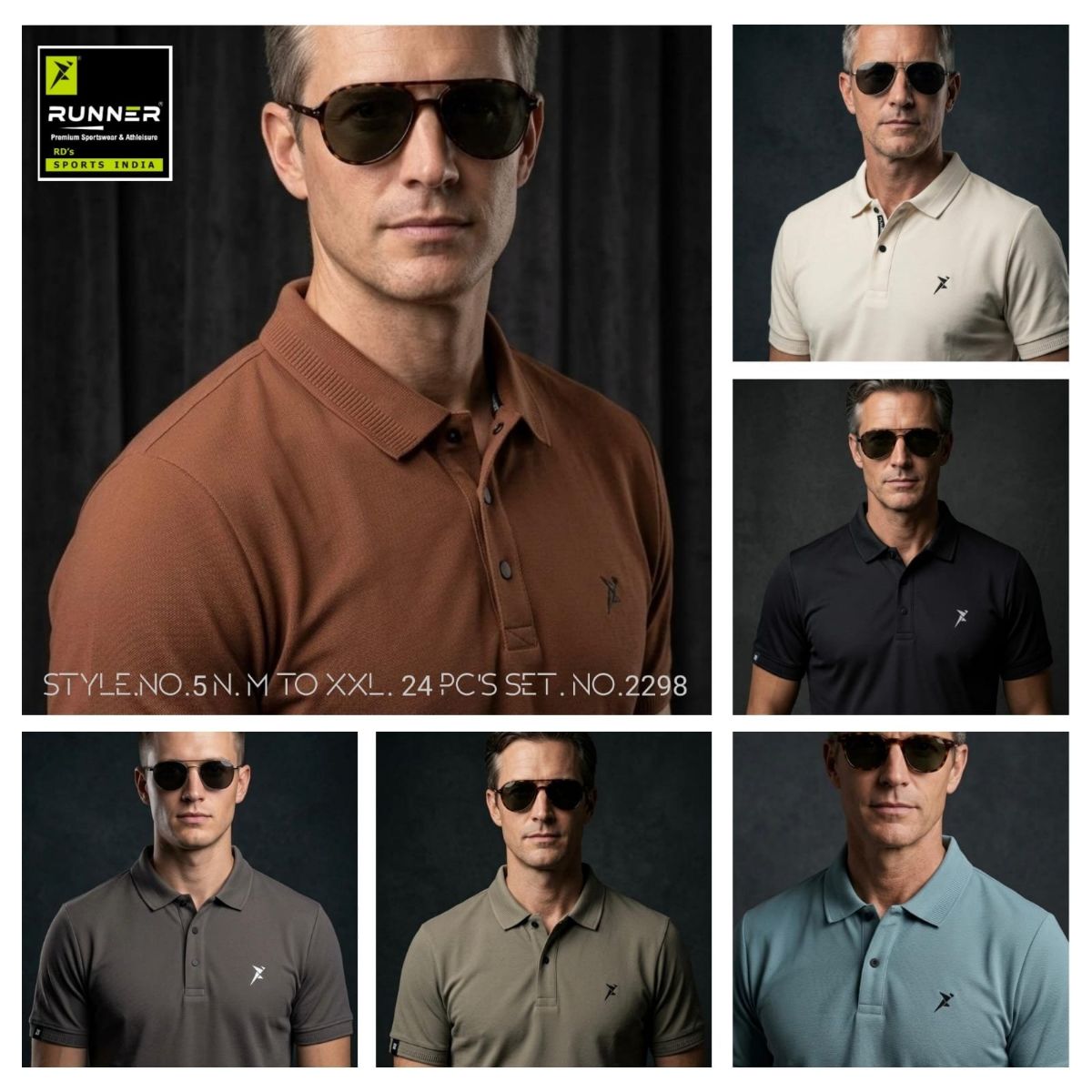 RUNNER Men's T-shirts D No- 2297