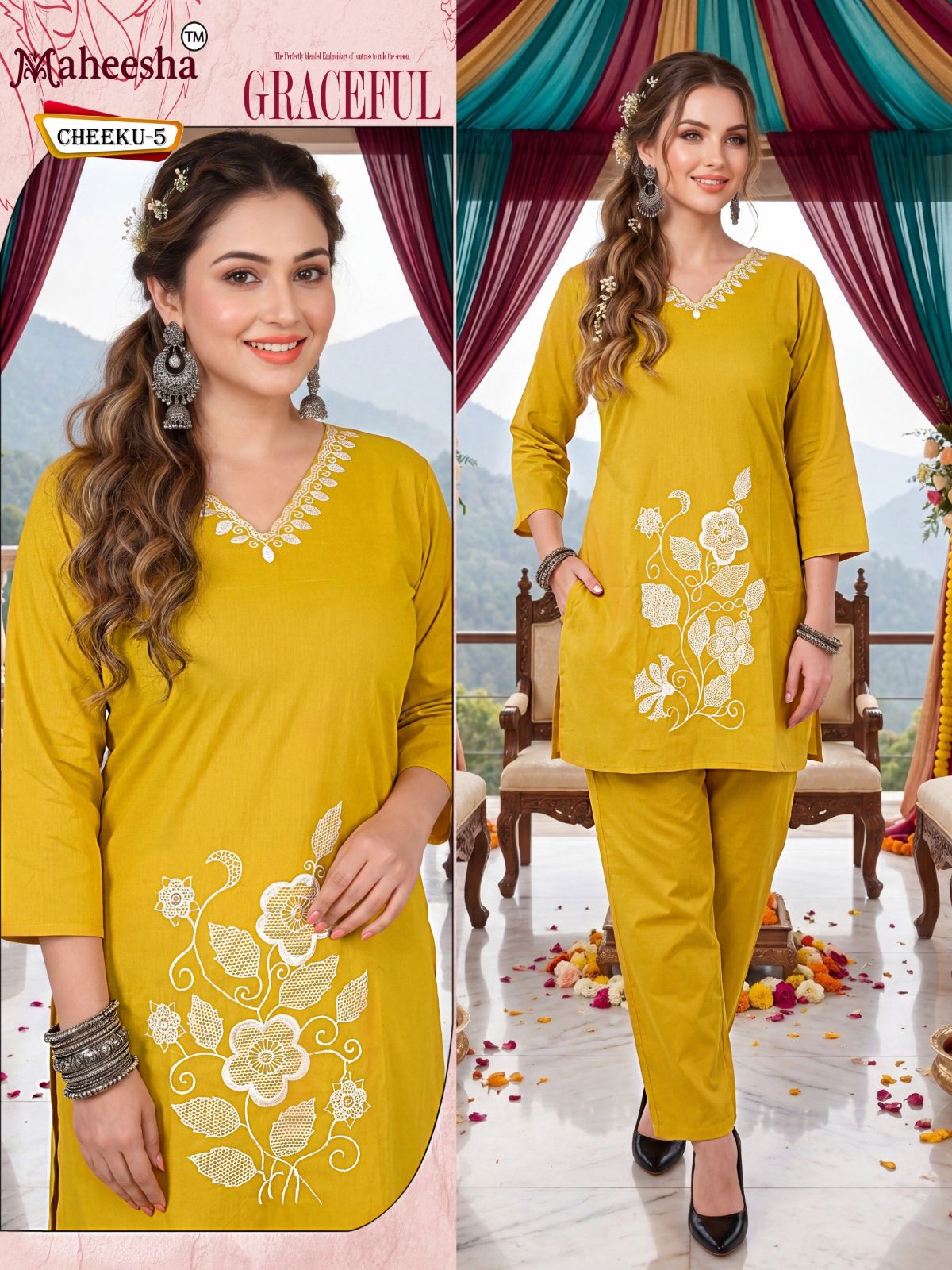 Rani Vastram Women's Ethnic Wear Co-Ord Set - Cheeku 5