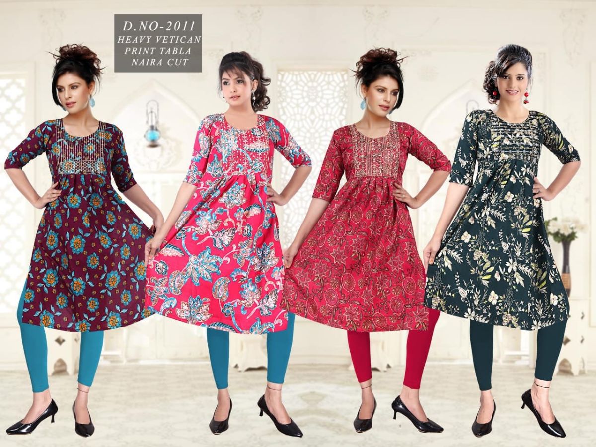Women's Vetican Print Naira Cut Suit Set-2011
