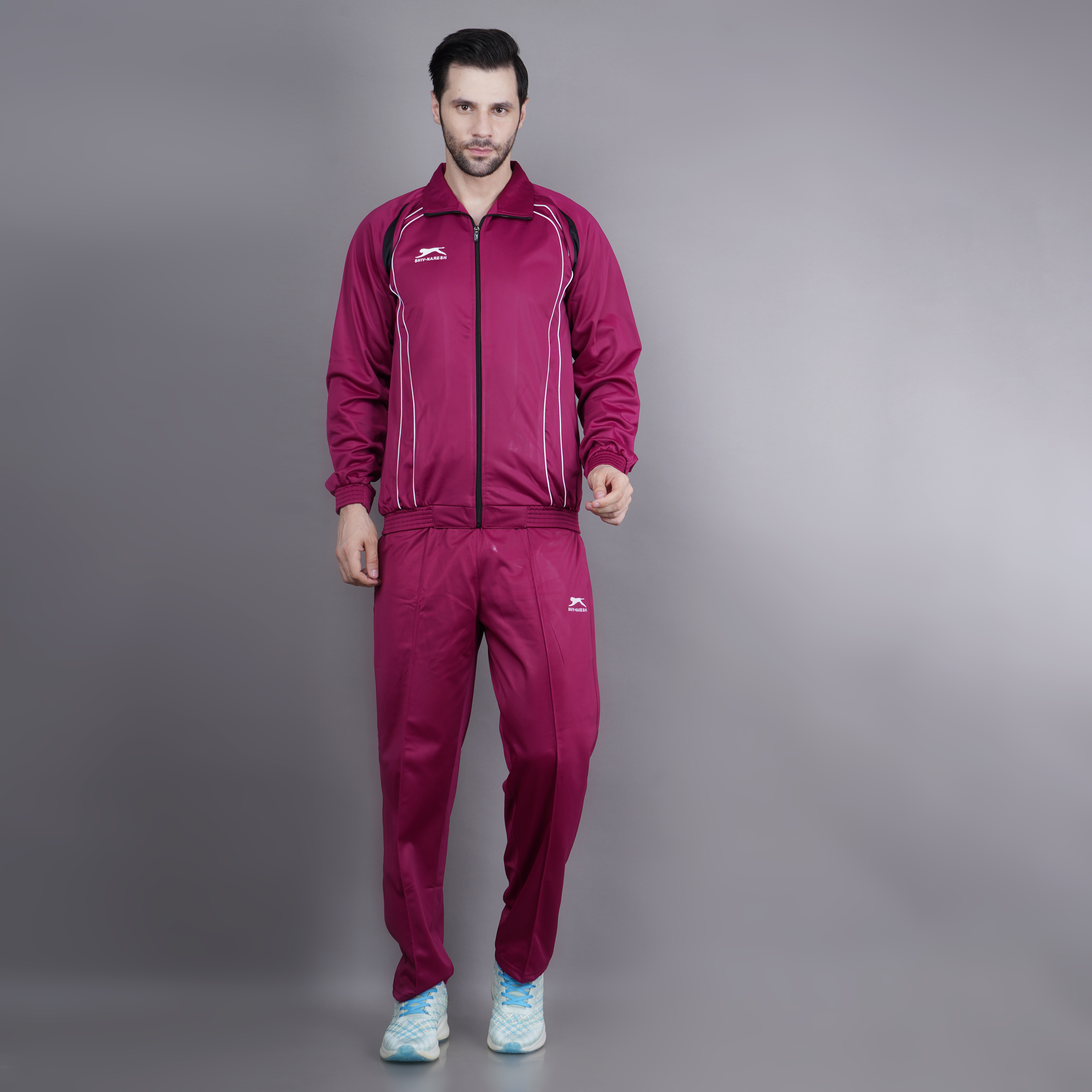 Men's Tracksuit  435A-TP-Rust/Black/White-XXL