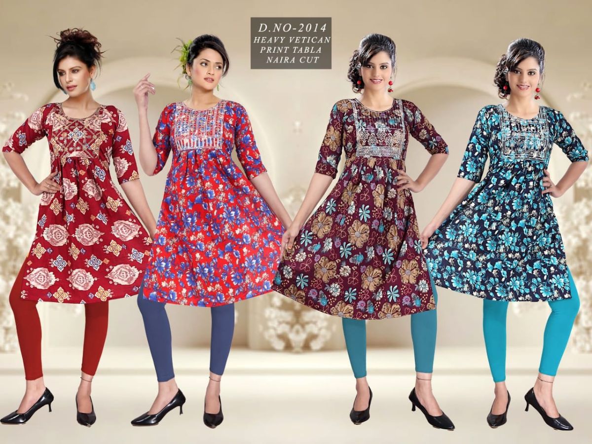 Women's Vetican Print Naira Cut Suit Set-2014