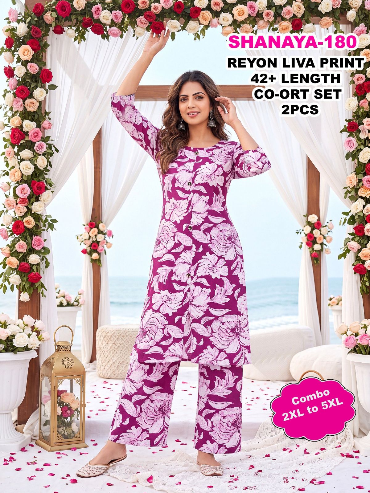 Shree Surbhi Women's Ethnic Wear Co-ord Set- Shanaya-180
