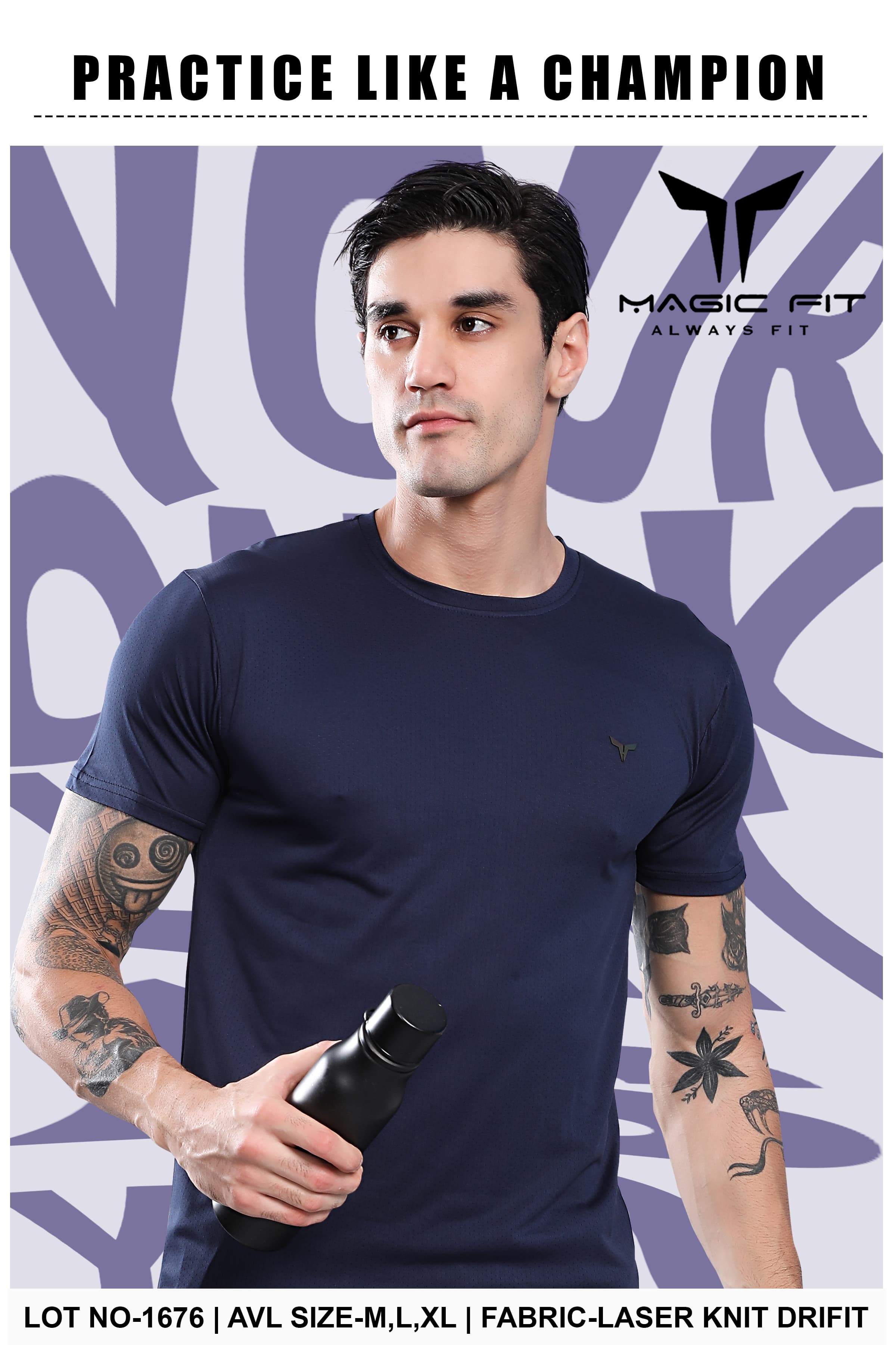 Magic fit Mens Half Sleeve Round NeckTshirt