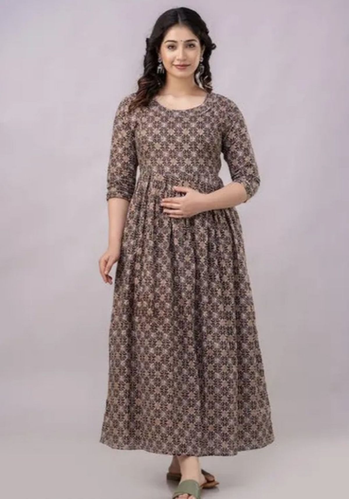 Women's Rayon Printed Gown