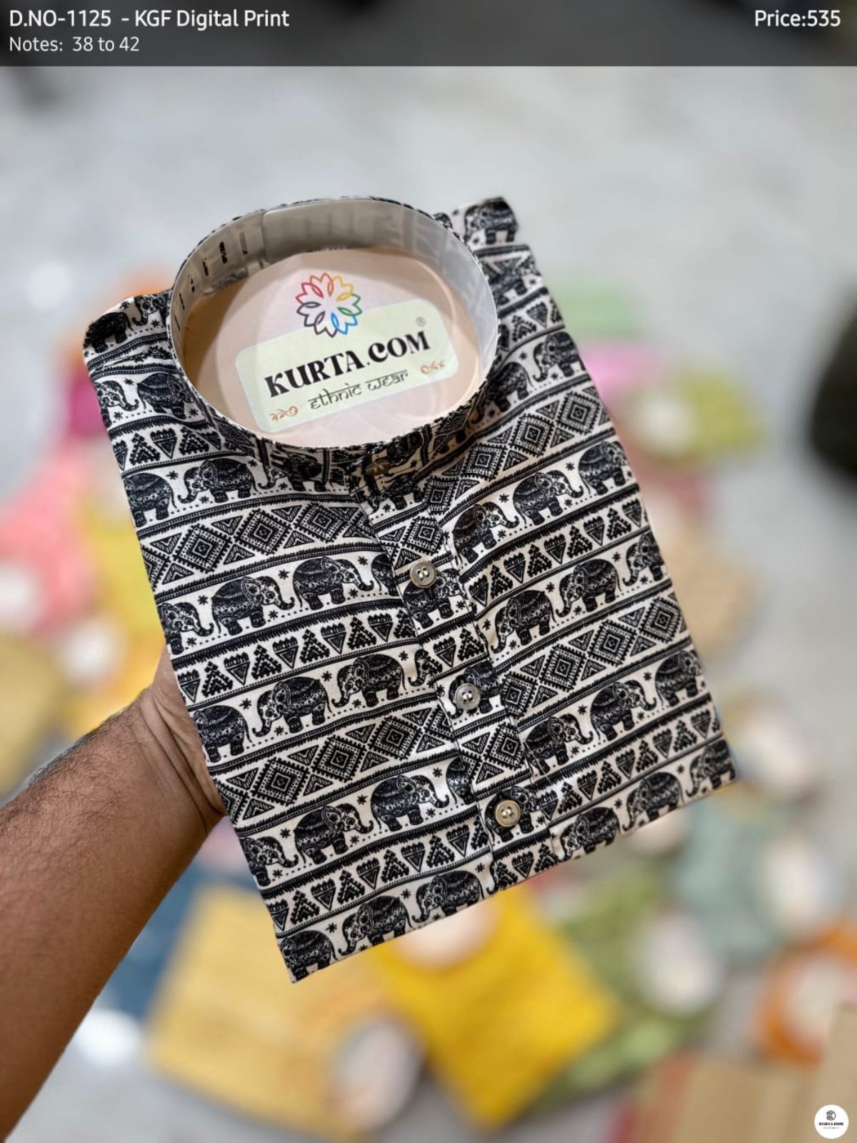 KGF Digital Print Kurta Only-1125