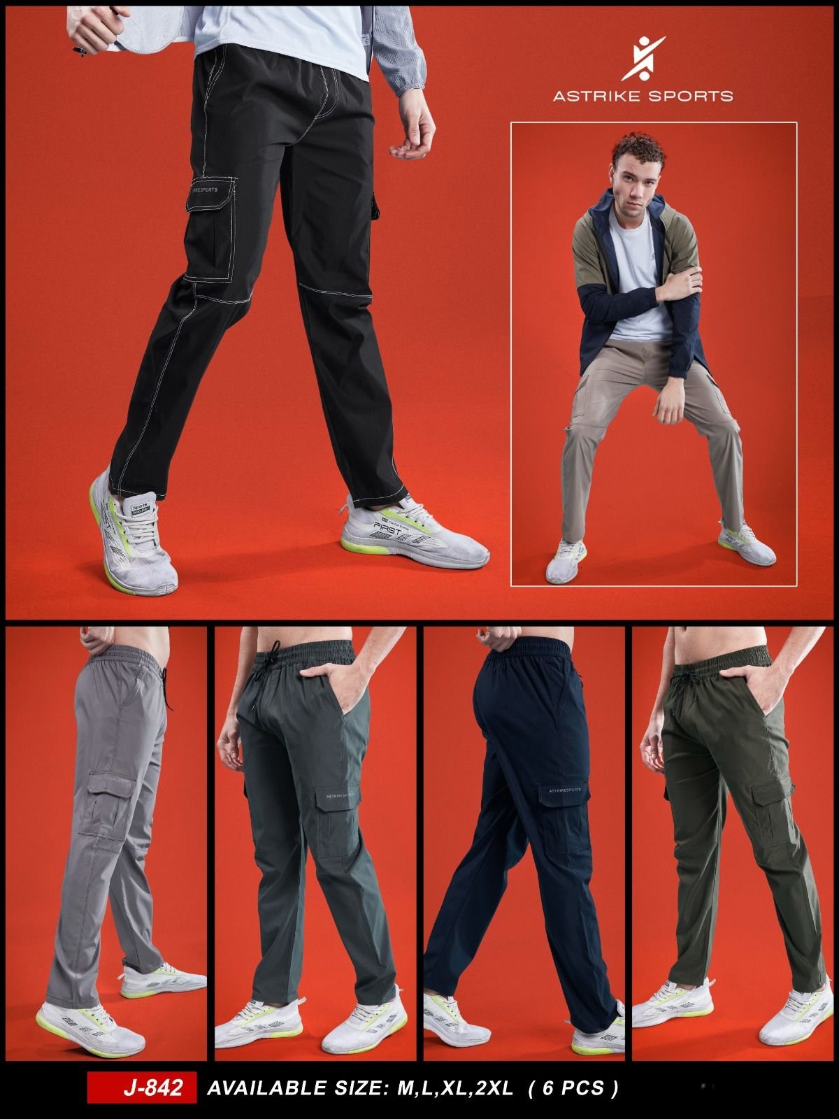 Men's Trackpants- J-842