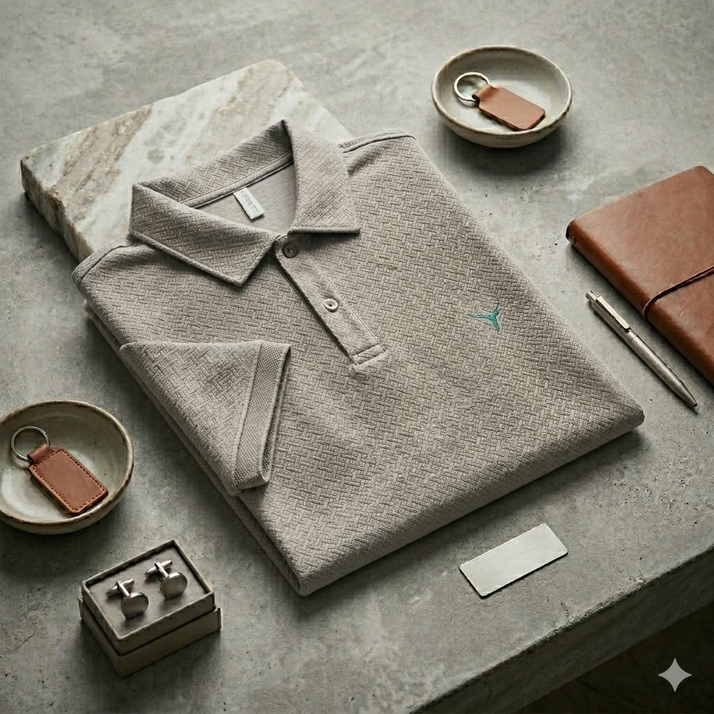 Magicfit Men's Knit Polo Collar Short Sleeve Plain T-Shirt, Assorted