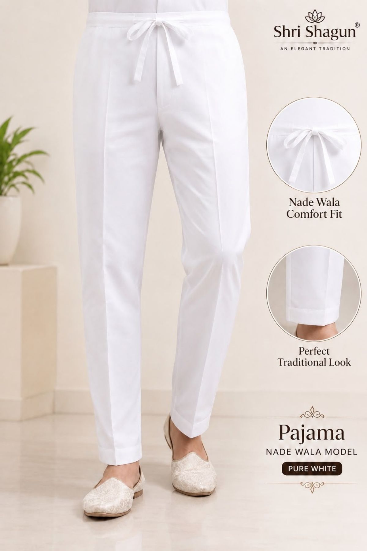 Shri Shagun Cotton Raymond pajama 
SKU: RC  Chudi