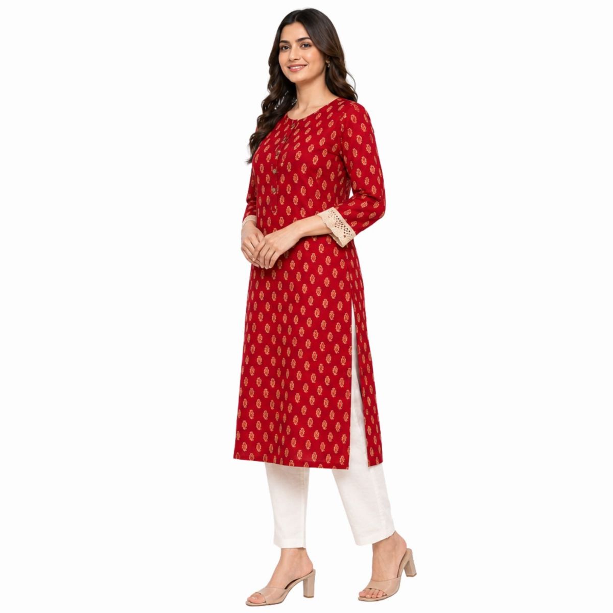 Women's Printed Cotton Kurti