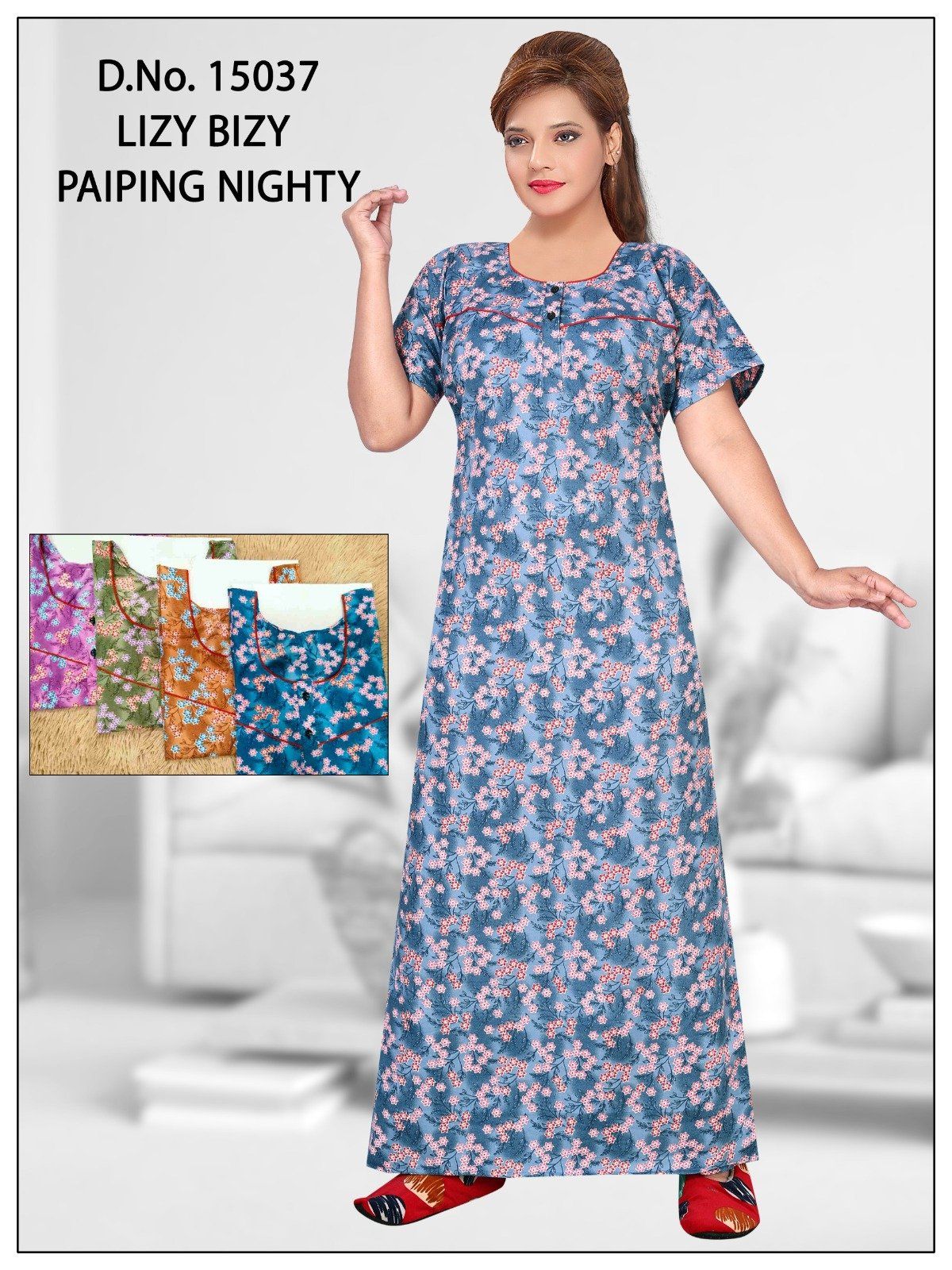 Seven Cross Women's Lizy Bizy Lace Nighty D No- 15037