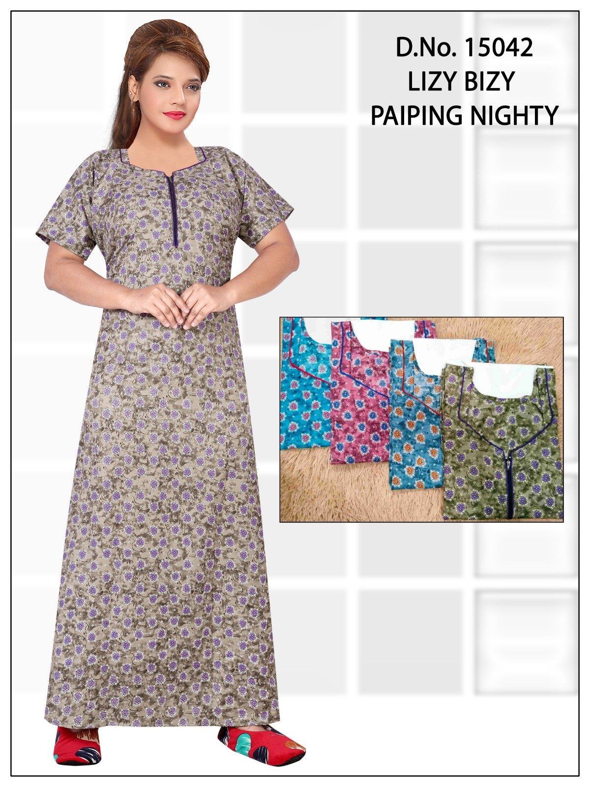Seven Cross Women's Lizy Bizy Lace Nighty D No- 15042