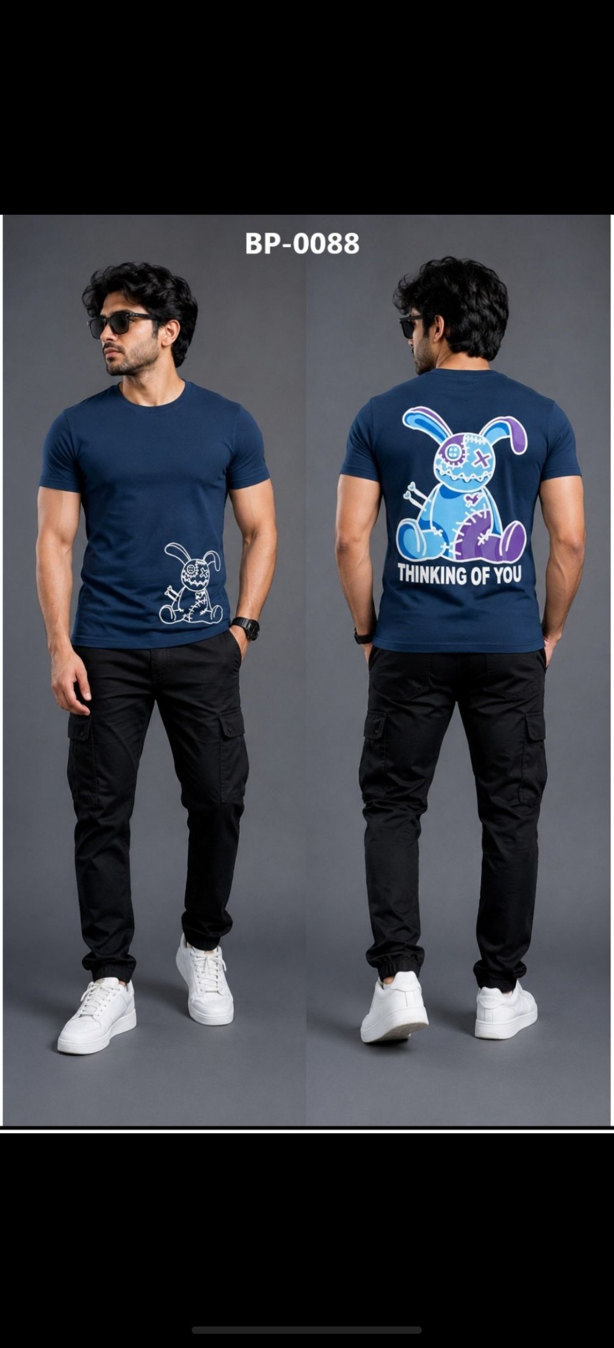 TOMHIDDLE MENS PRINTED T-SHIRT- A4-BP-0088