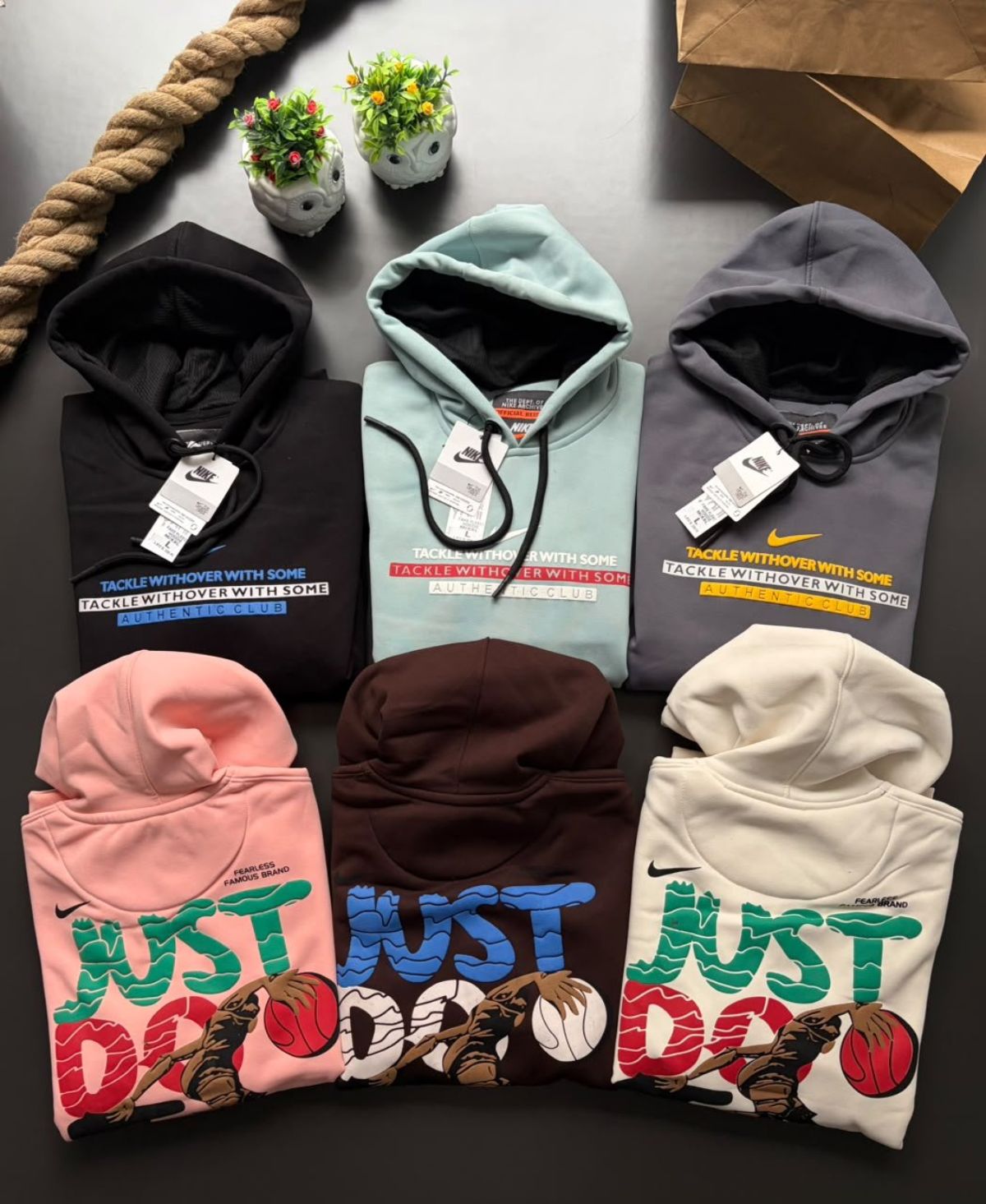 Men's Fake Cotton Fleece Hoodie