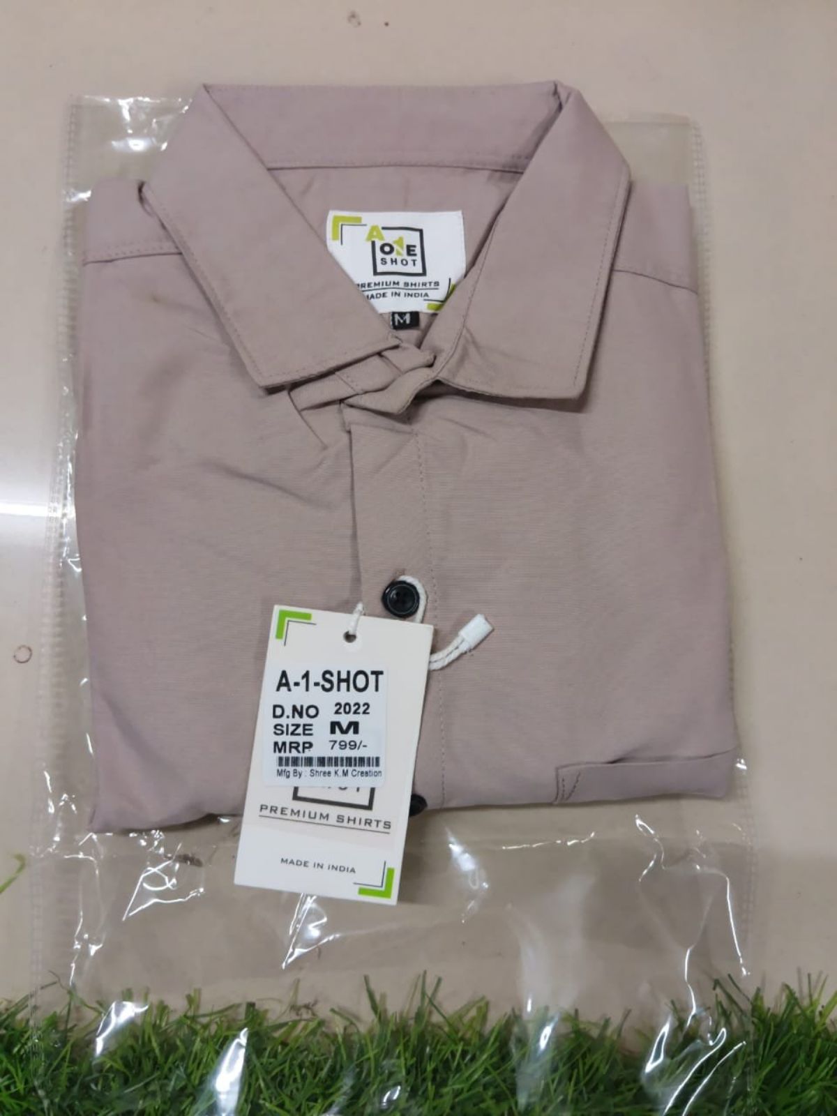 Shree Yash Both Side Laffer Men's Plain Shirts- Mouve
