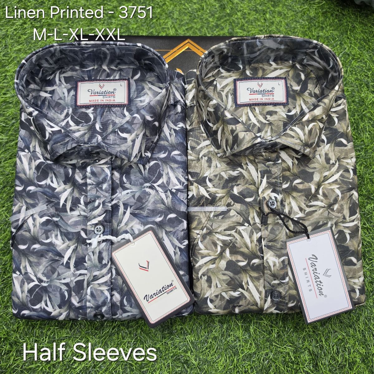 Variation Linen Printed Men's Shirts- 3751