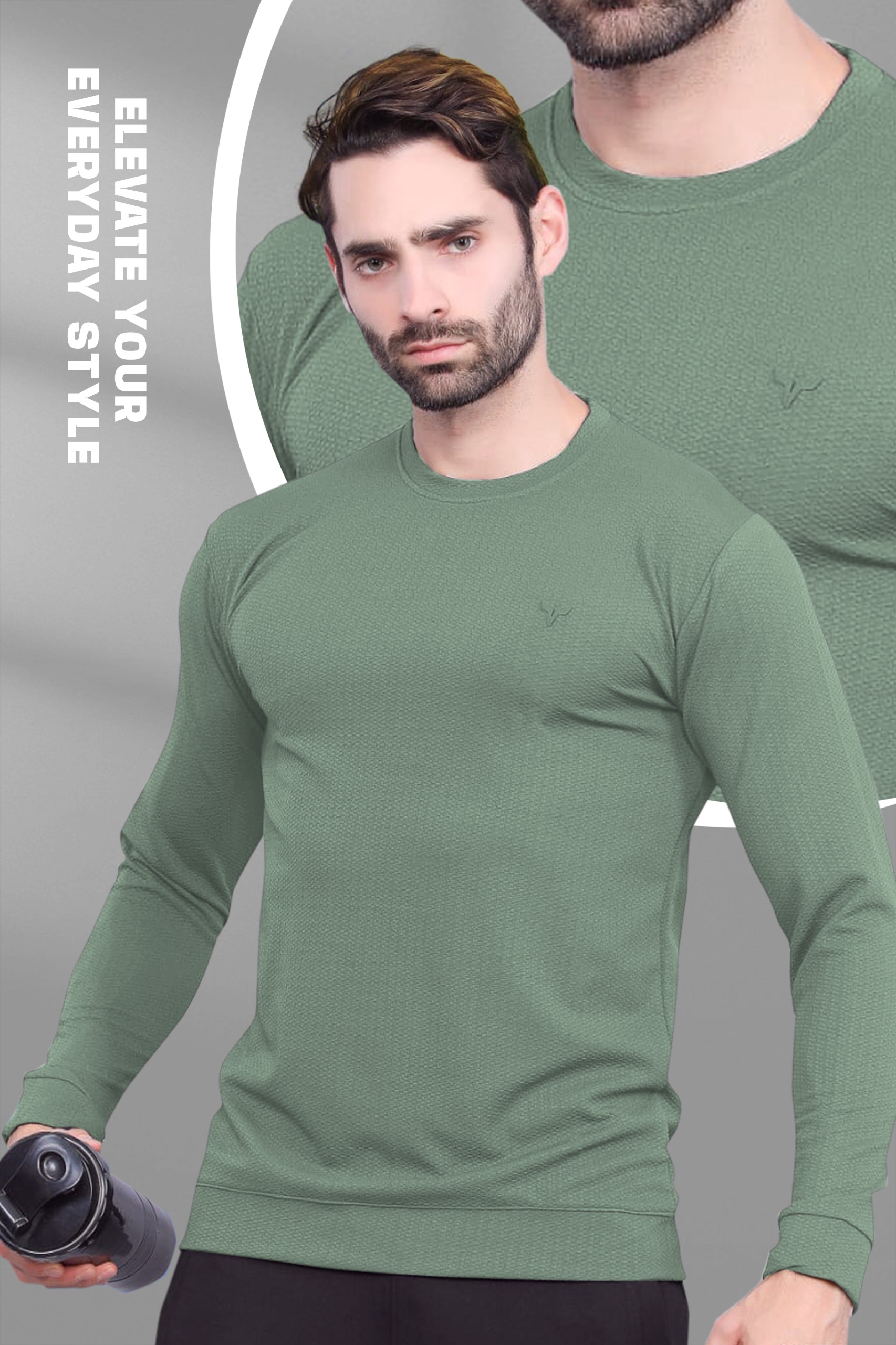 BRAND :-MagicFit  MENS Full Sleeve Round Neck with Tshirt in Vespa Fabric,1620/1976 M
