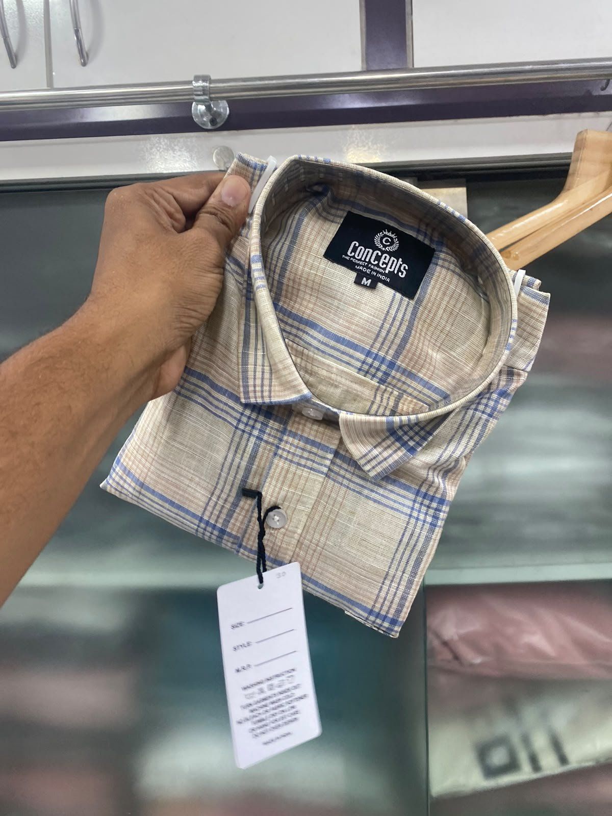 Concepts Men's Shirts Cotton Linen (2XL-4XL)