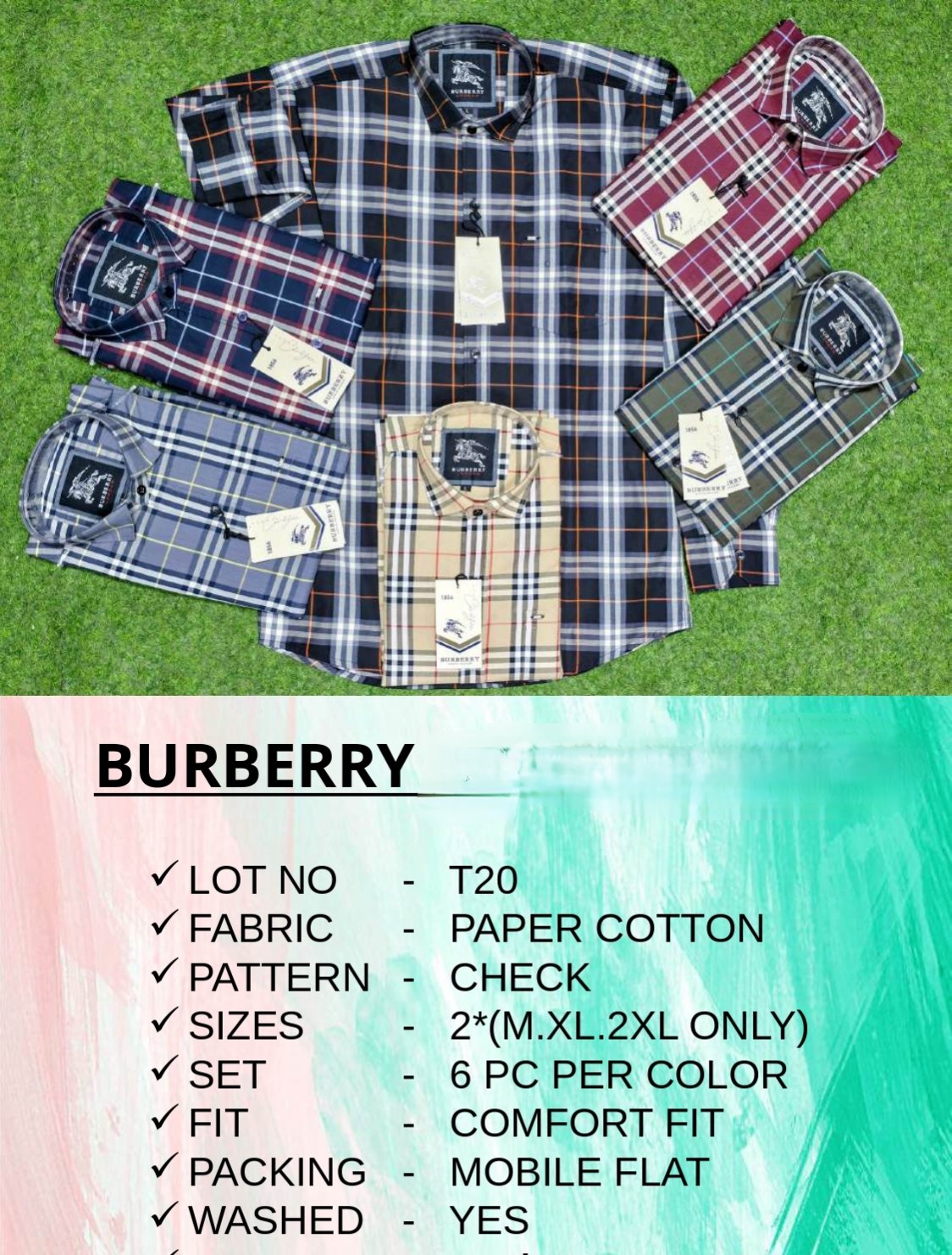 Men's Shirts- BURBERRY