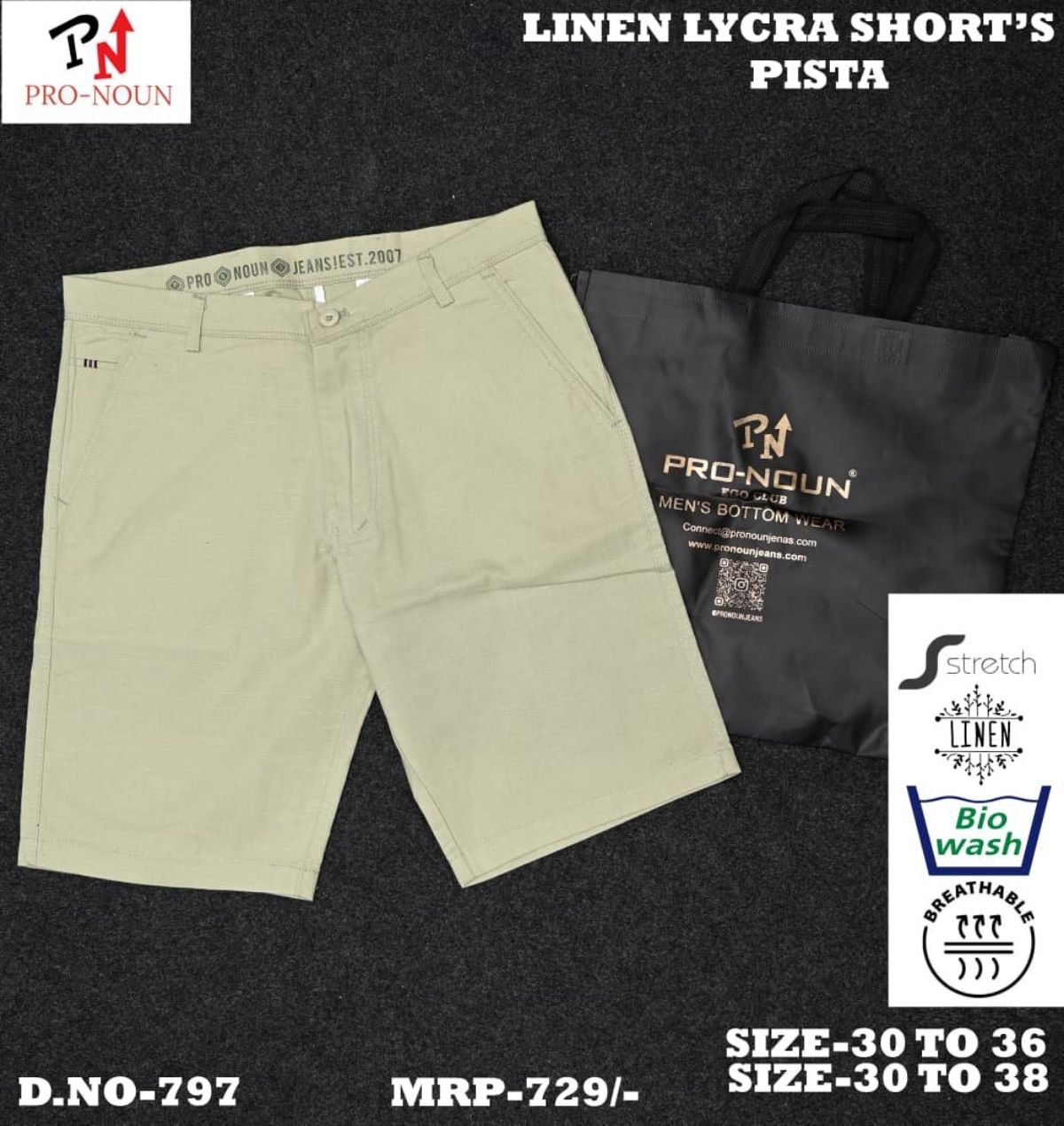 Pro-Noun Men's Shorts - 797 (30-38)