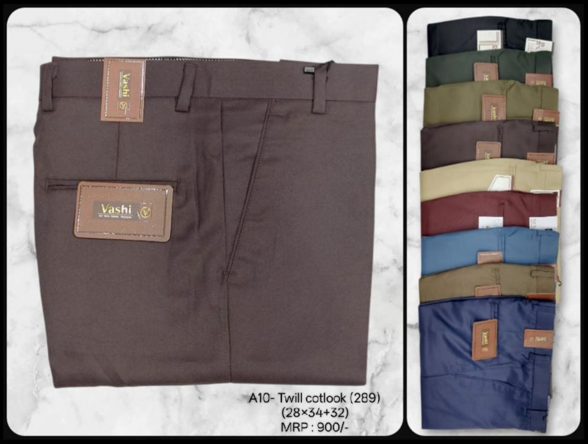 Trouser For Men's - A10-Twill Cotlook (289) Formal