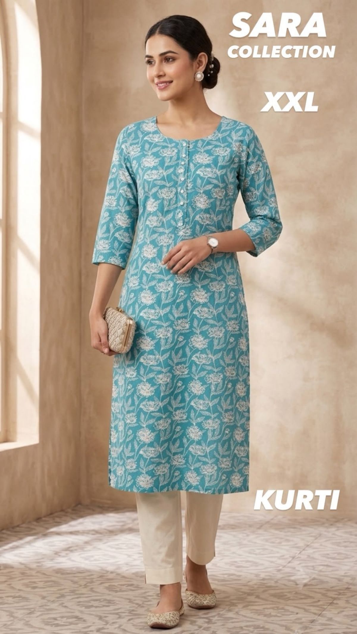 Women's Printed Cotton Kurti