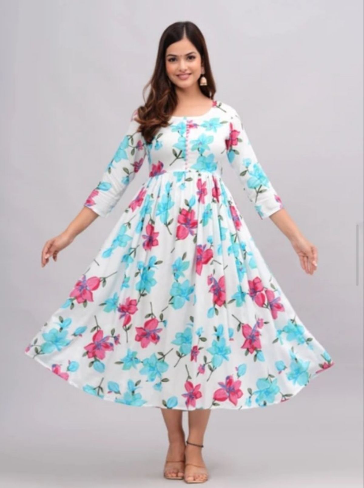 Women's Rayon Printed Gown