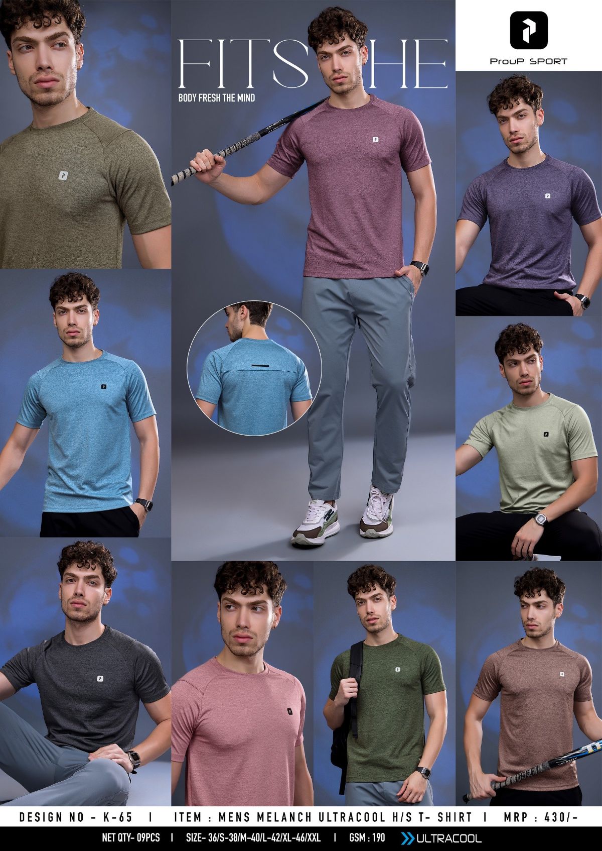 Men's Plain Round Neck Neck Half Sleeves T-shirts - D No K-65