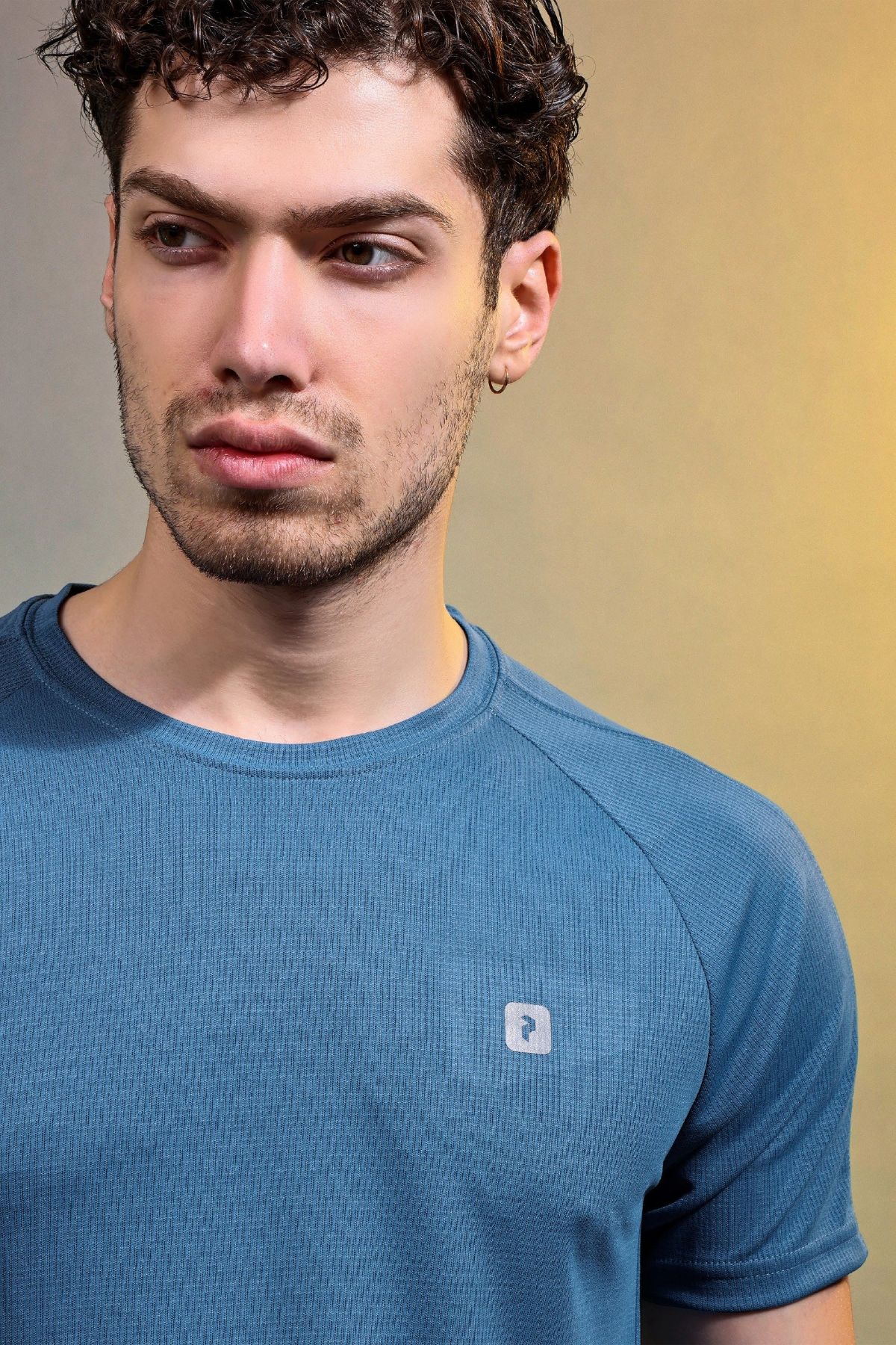 Men's Round Neck Neck Half Sleeves T-shirts - D No K-60