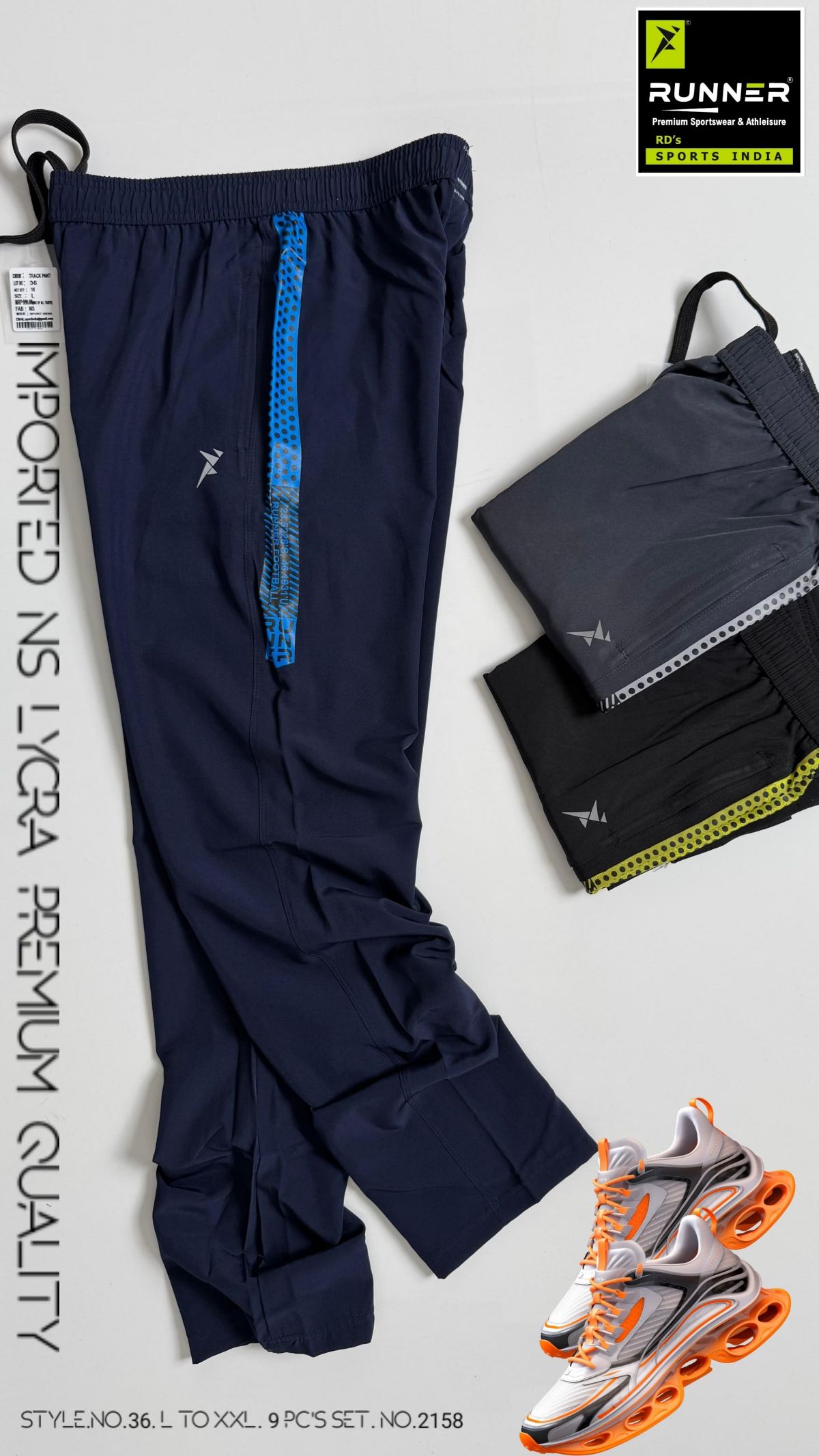 RUNNER Men's Trackpants D No- 2156