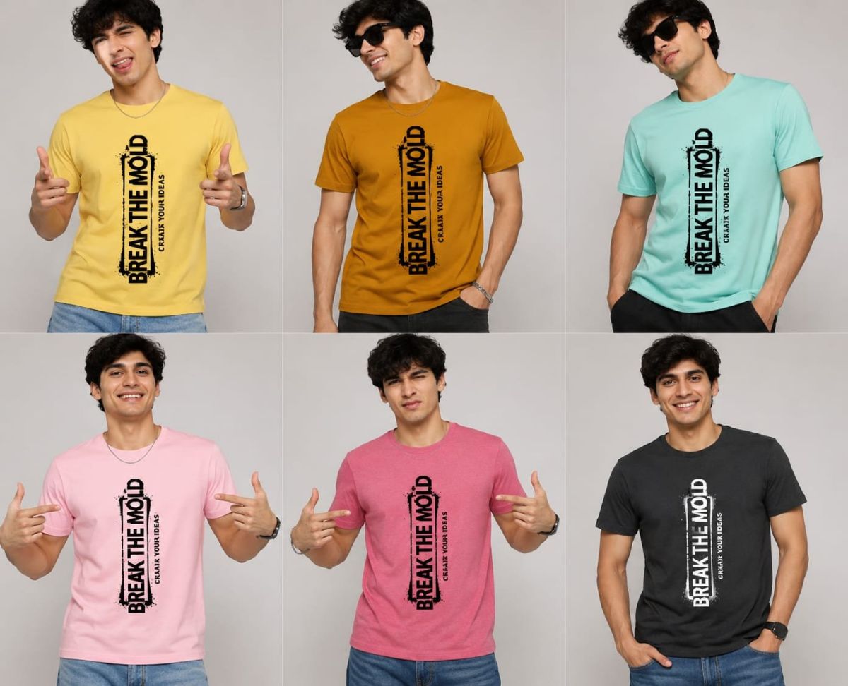 Round neck Tshirt for men's
