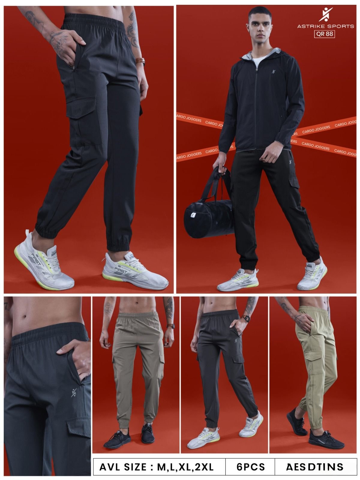 Men's Trackpants- QR-88
