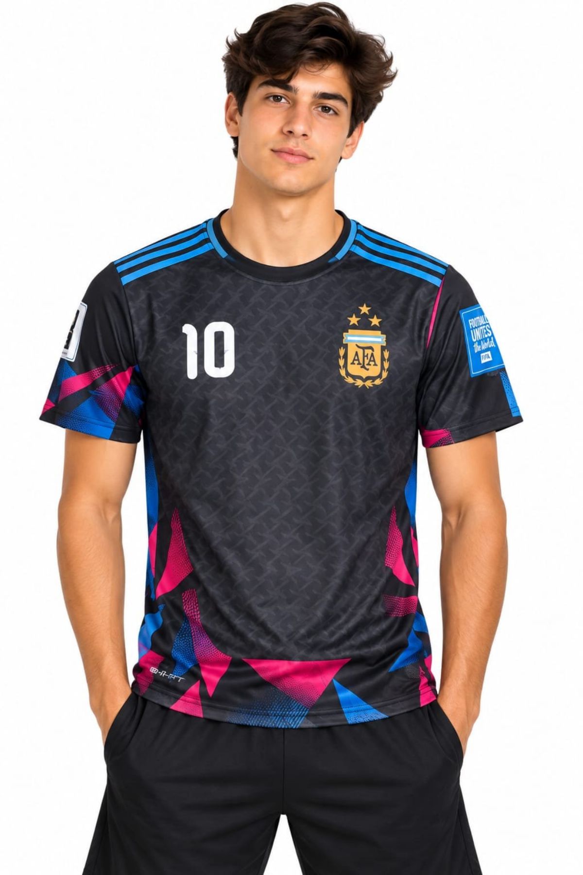 Men's Football Jersey Front & Back Sleeve Round Neck (Clone)