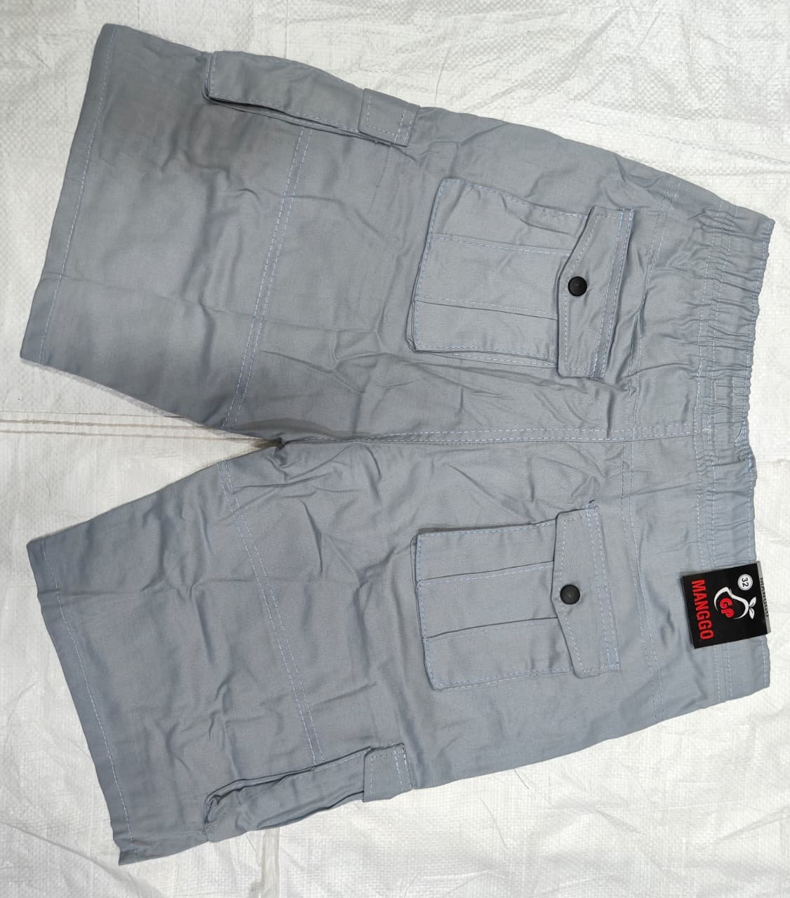 Mango Six Pockets Men's Shorts- Grey