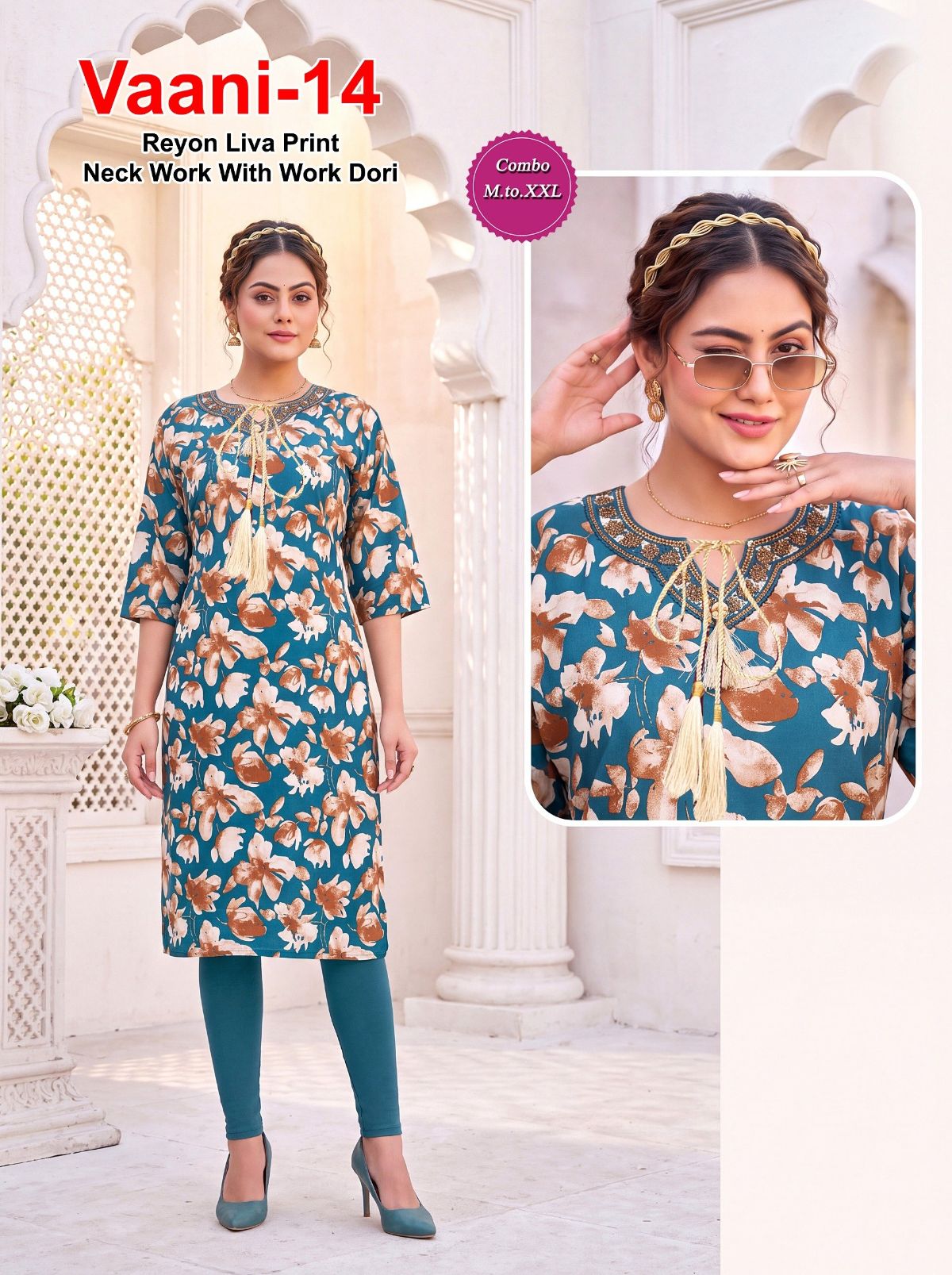 Shree Surbhi Women's Rayon Print with Dori-  Vaani-14