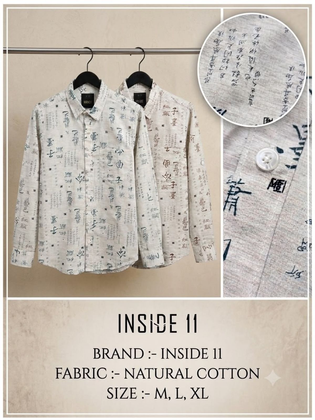 Men's Natural Cotton Shirts
